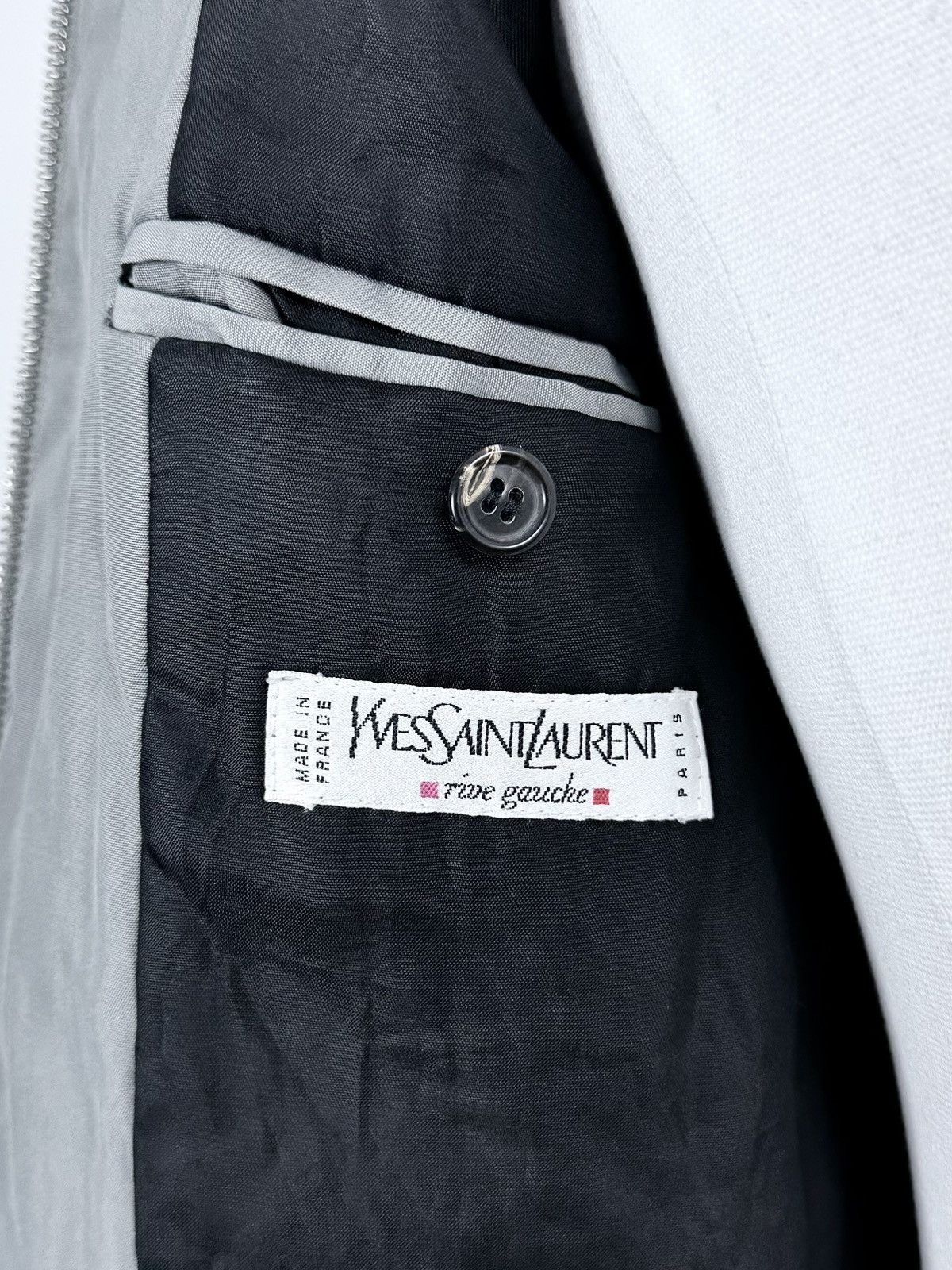 Yves Saint Laurent S/S 2000 Rive Gauche Hedi Slimane Padded Silk Jacket Size US M / EU 48-50 / 2 - 11 Thumbnail