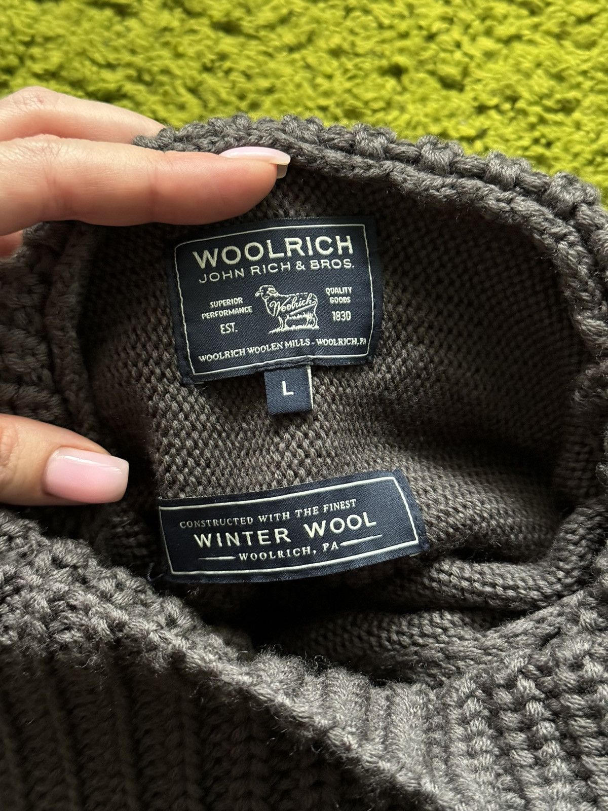 Designer × Woolrich Woolen Mills Woolrich poncho sweater 100% wool Size L / US 10 / IT 46 - 2 Thumbnail