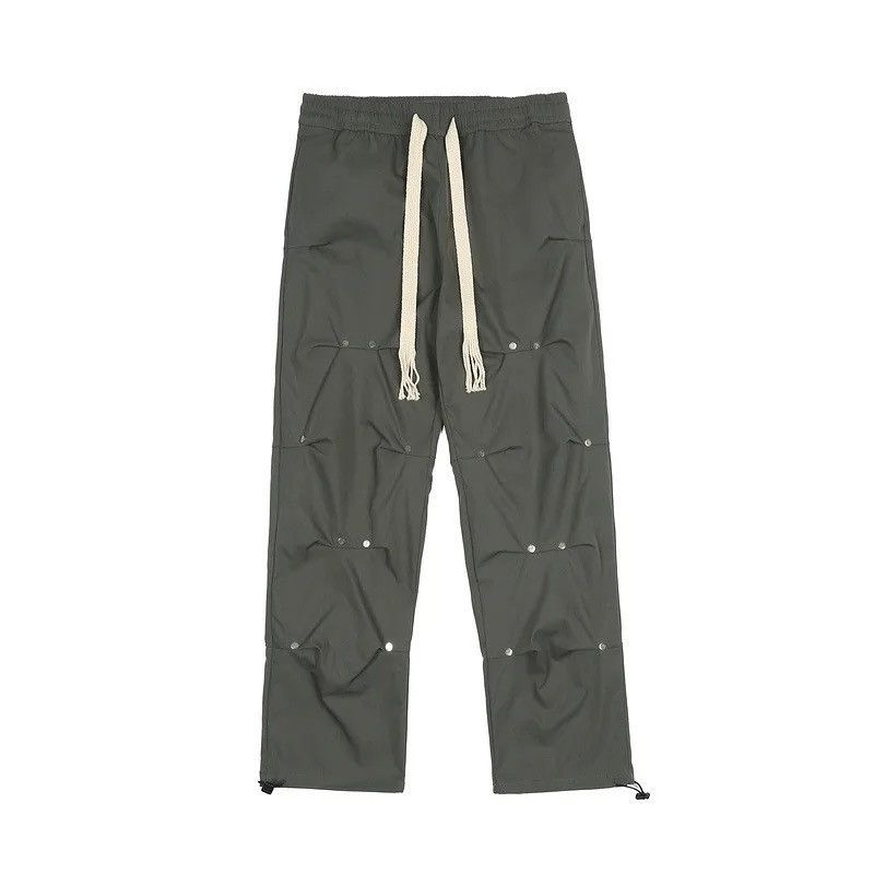 Japanese Brand Button Pleated Pants Cargo y2k streetwear Size US 30 / EU 46 - 4 Thumbnail