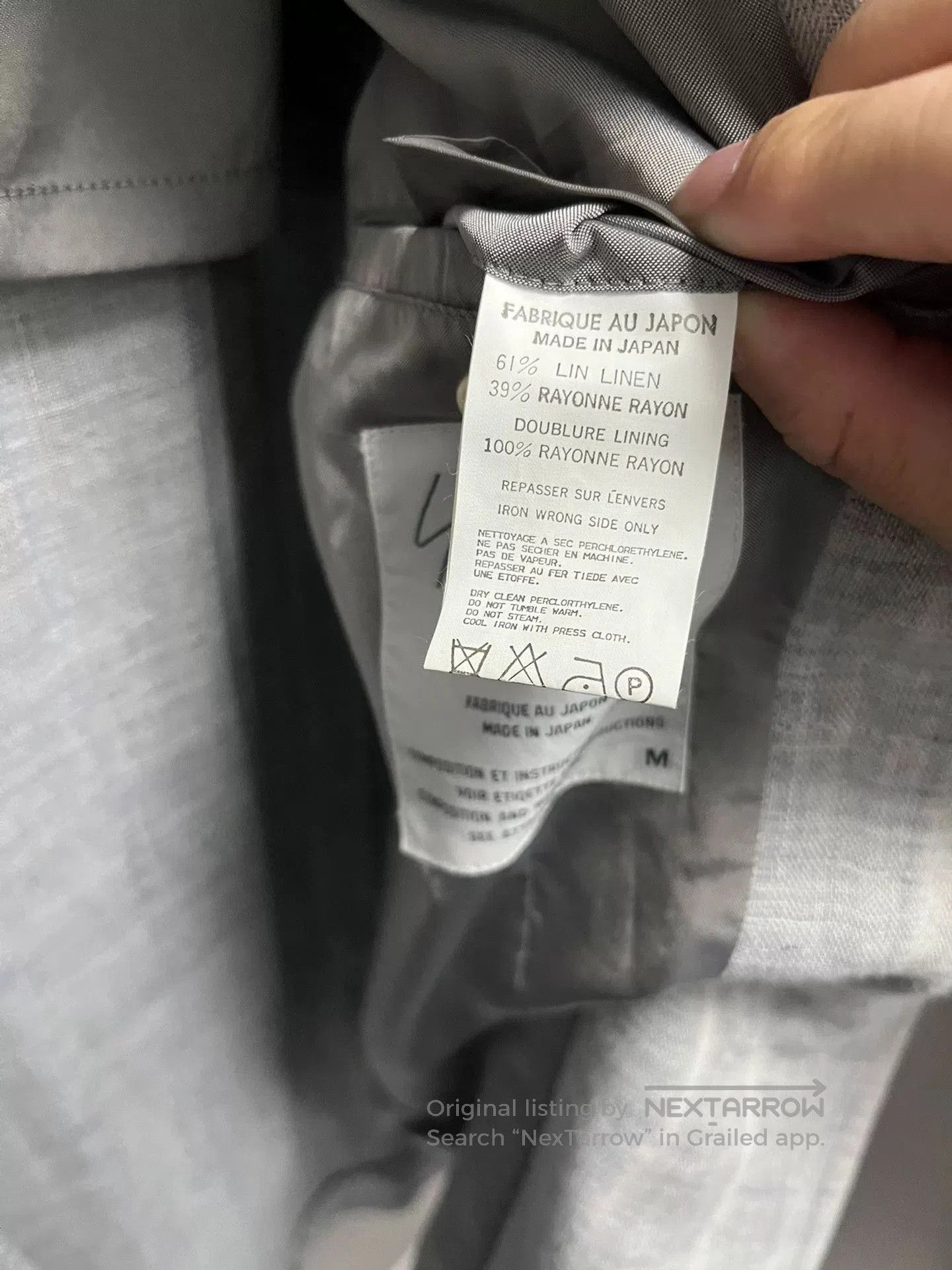 Yohji Yamamoto Yohji Yamamoto Striped Linen Blazer. Size US M / EU 48-50 / 2 - 6 Thumbnail
