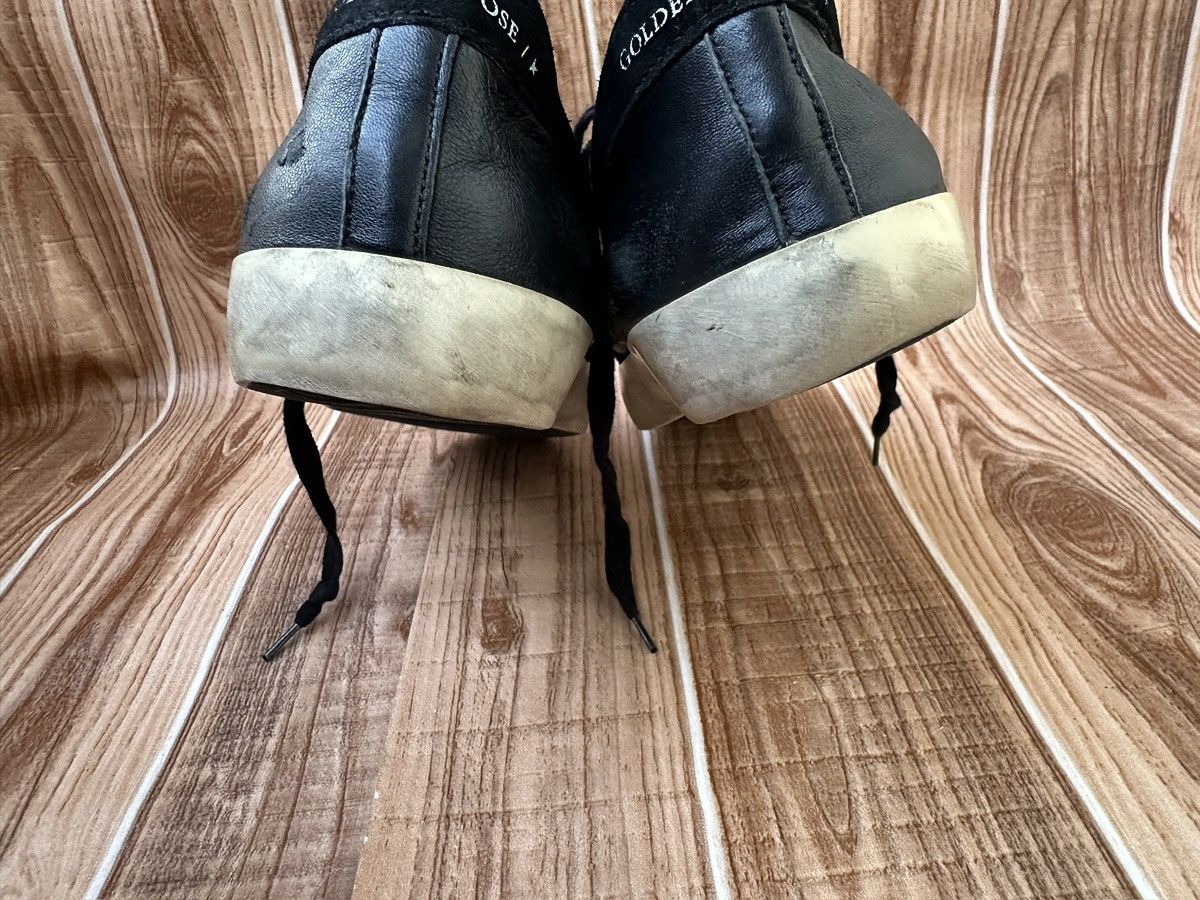Golden Goose Golden Goose Superstar GGDB Black Leather Low Top Sneaks Size US 11 / EU 44 - 14 Thumbnail