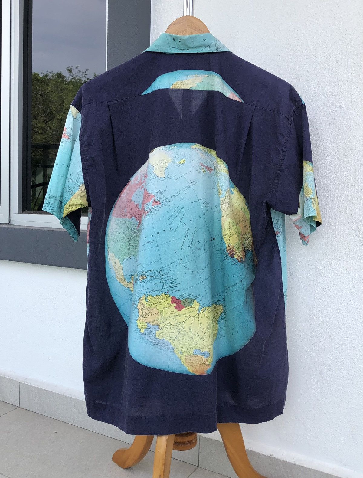 Paul Smith Paul Smith shirt Short Sleeve Globe Pattern World Map 🇮🇹 Size US M / EU 48-50 / 2 - 7 Thumbnail