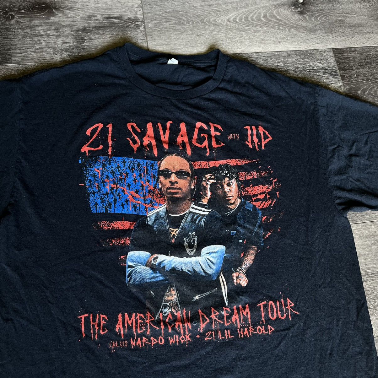 21 Savage 21 Savage with JID The American Dream Tour Rap Logo T Shirt Size US L / EU 52-54 / 3 - 3 Thumbnail
