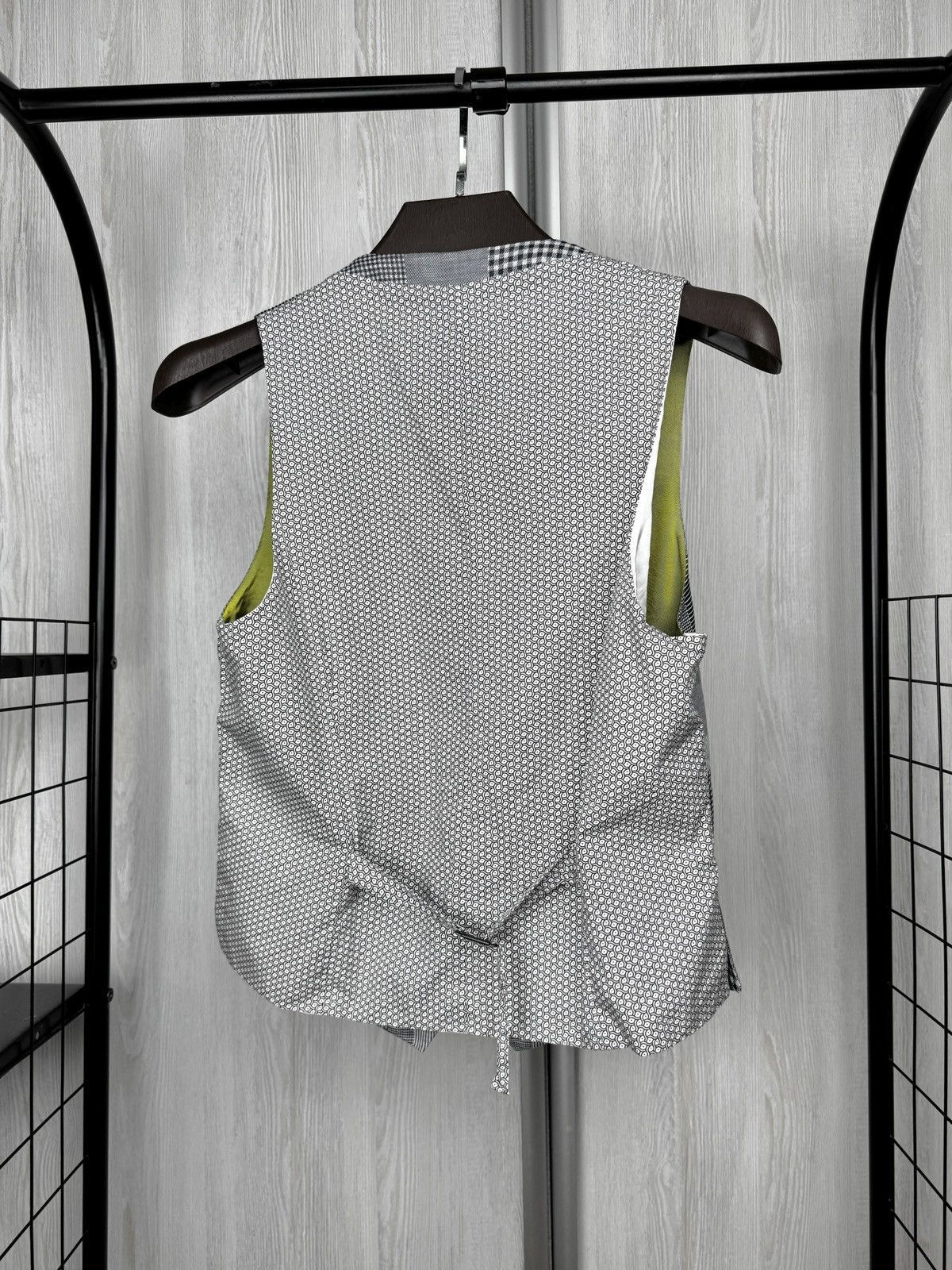 Other Holland Esquire Patchwork Cotton Linen Blazer Vest Set Suit Size 38R - 20 Thumbnail
