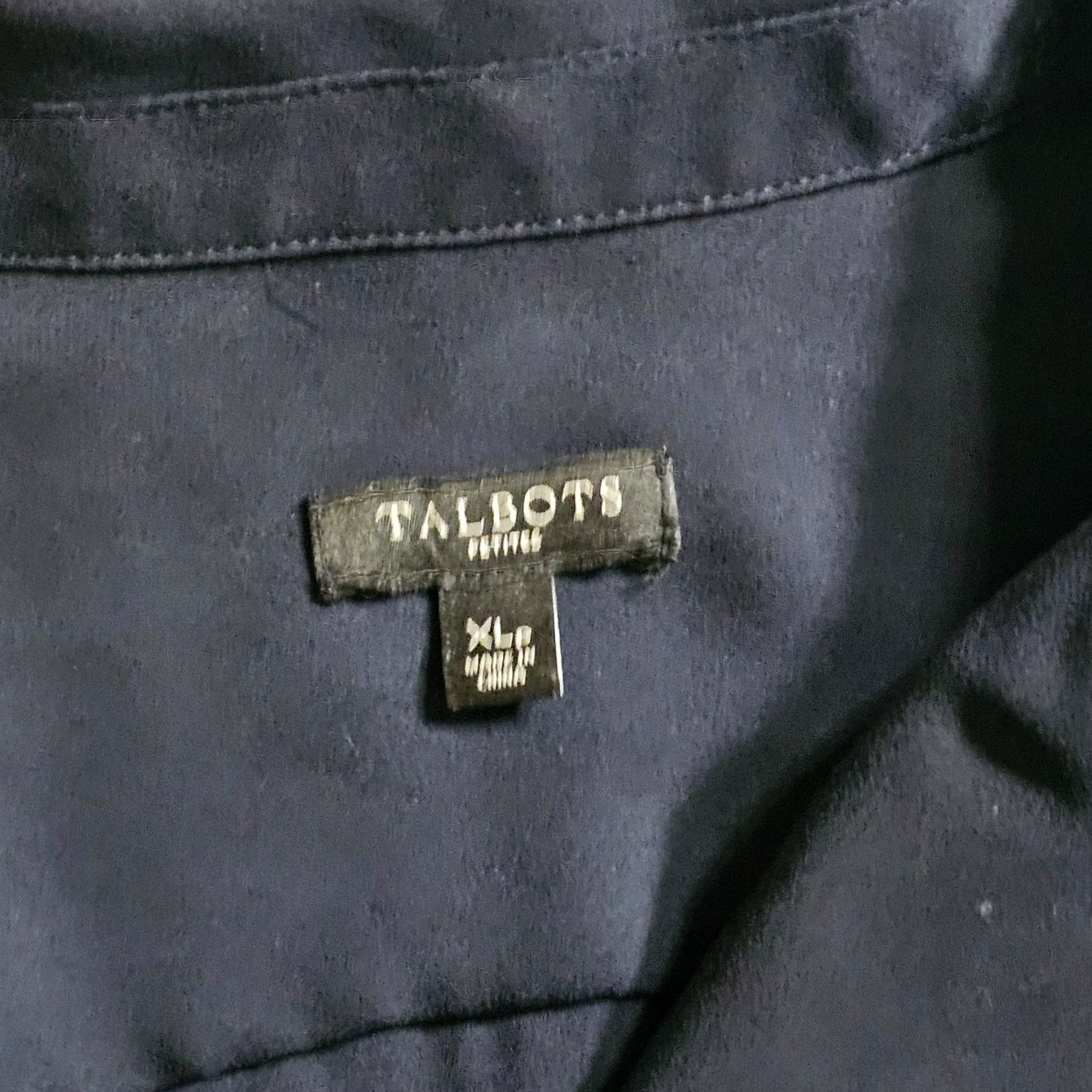 Talbots Talbots Top Shirt Women XL Petite Black Sheer Button Long Sleeve Casual Career Shirt Size XL / US 12-14 / IT 48-50 - 3 Thumbnail