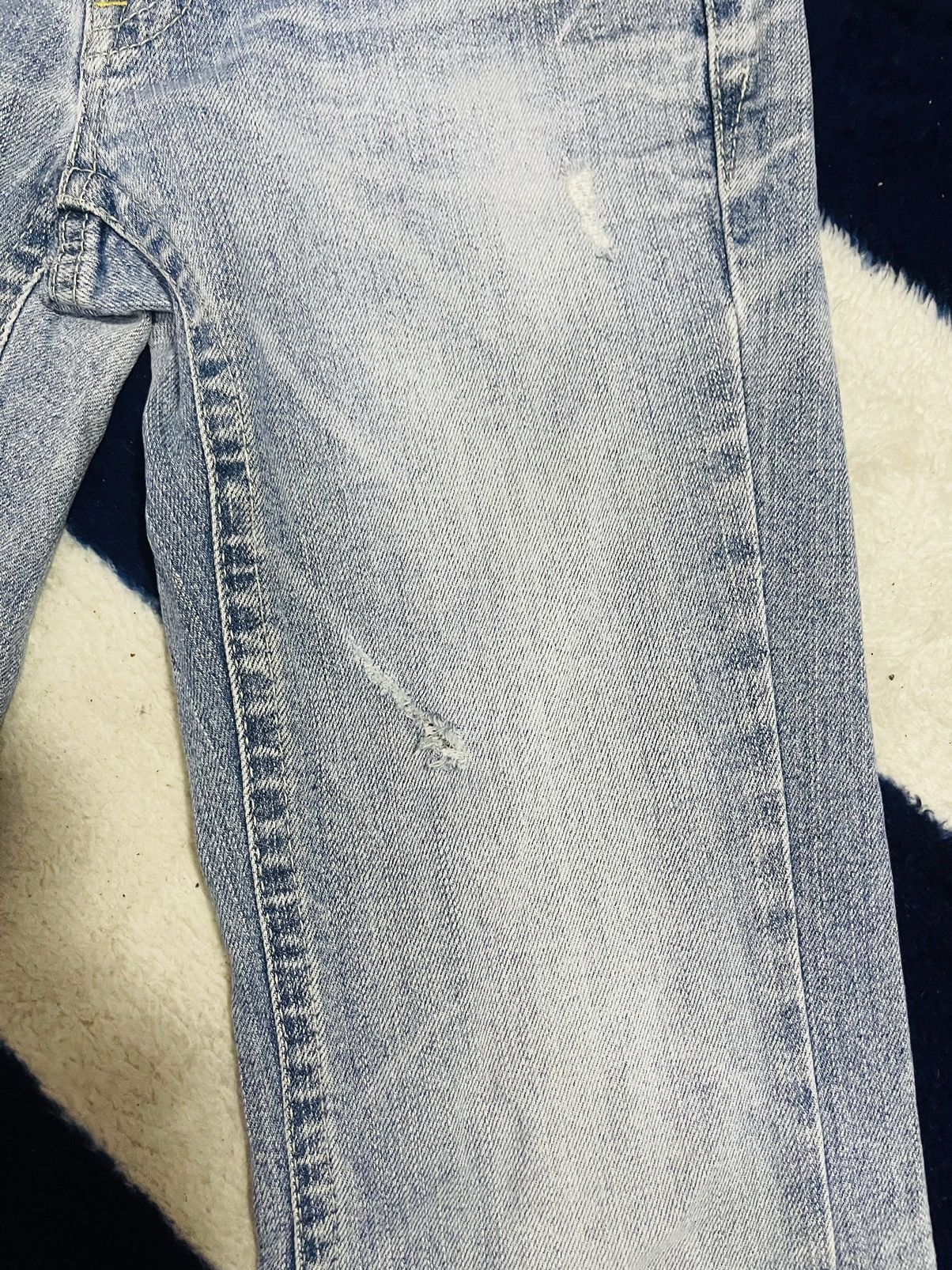 Japanese Brand Unbranded Distressed Jeans (16) Size 28" / US 6 / IT 42 - 12 Thumbnail