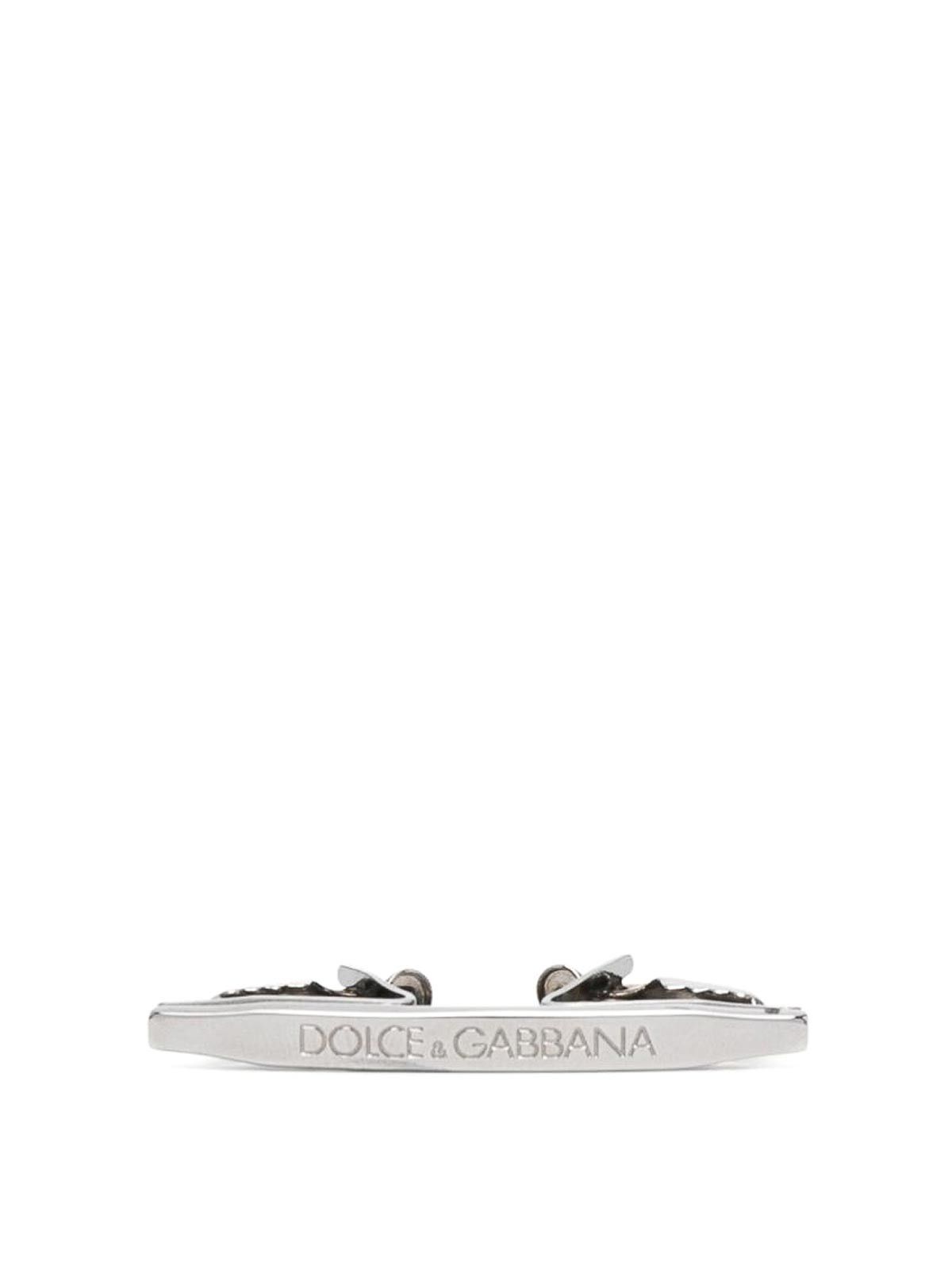 Dolce & Gabbana o1y0125 Size: OS / Logo Tie Clip in Silver Size ONE SIZE - 1 Thumbnail