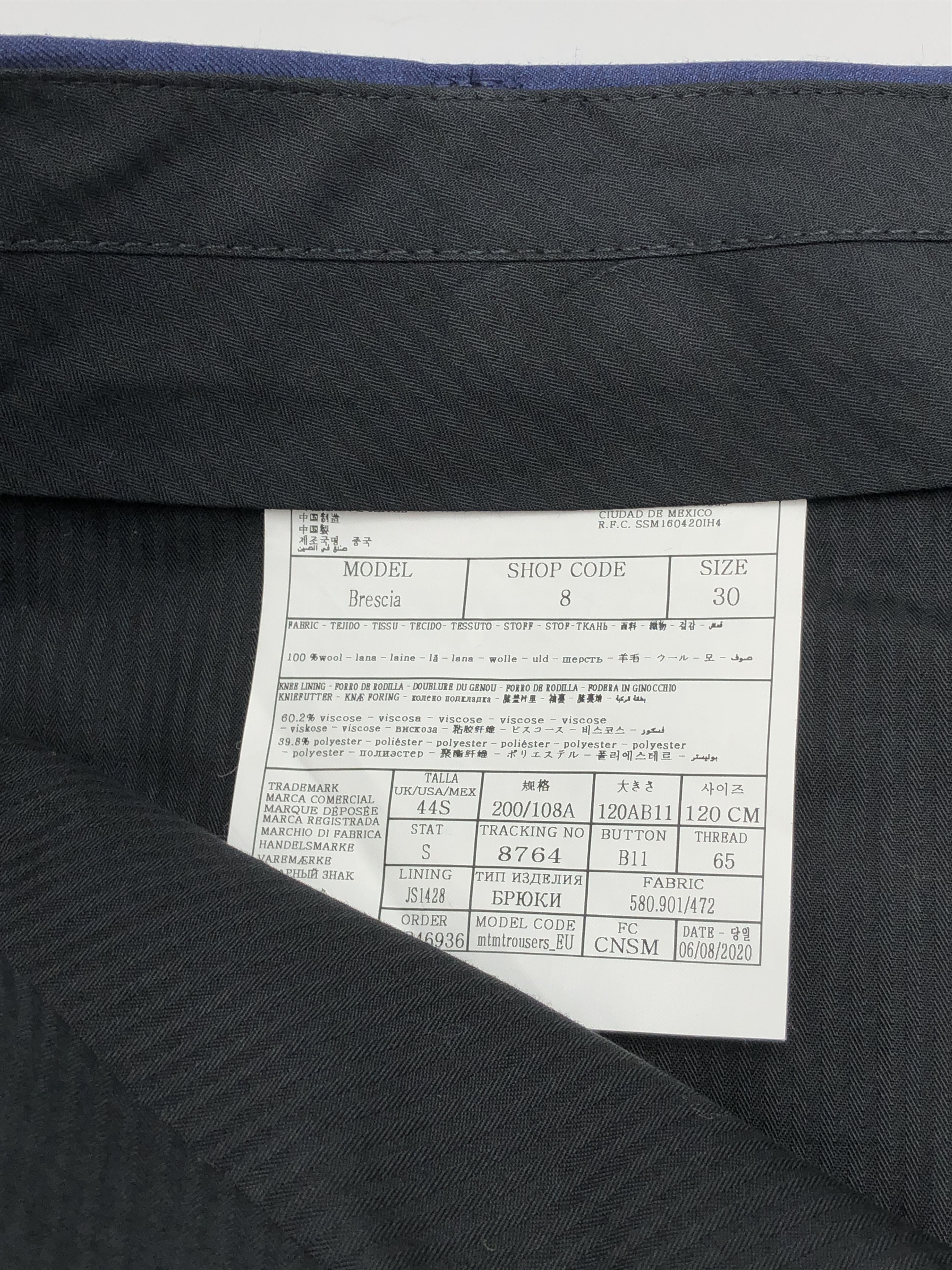 Suitsupply SUITSUPPLY Brescia Wool Formal Trousers Size 30 - W40 L30 Size 50R - 7 Thumbnail