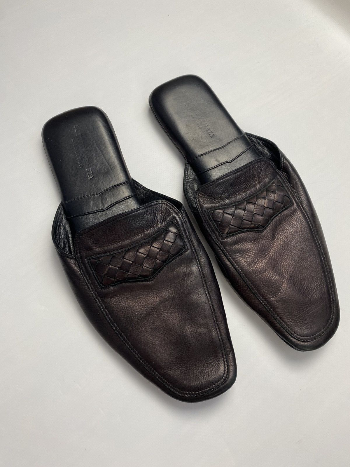 Bottega Veneta Bottega Veneta Leather Mules Size US 11 / EU 44 - 3 Thumbnail