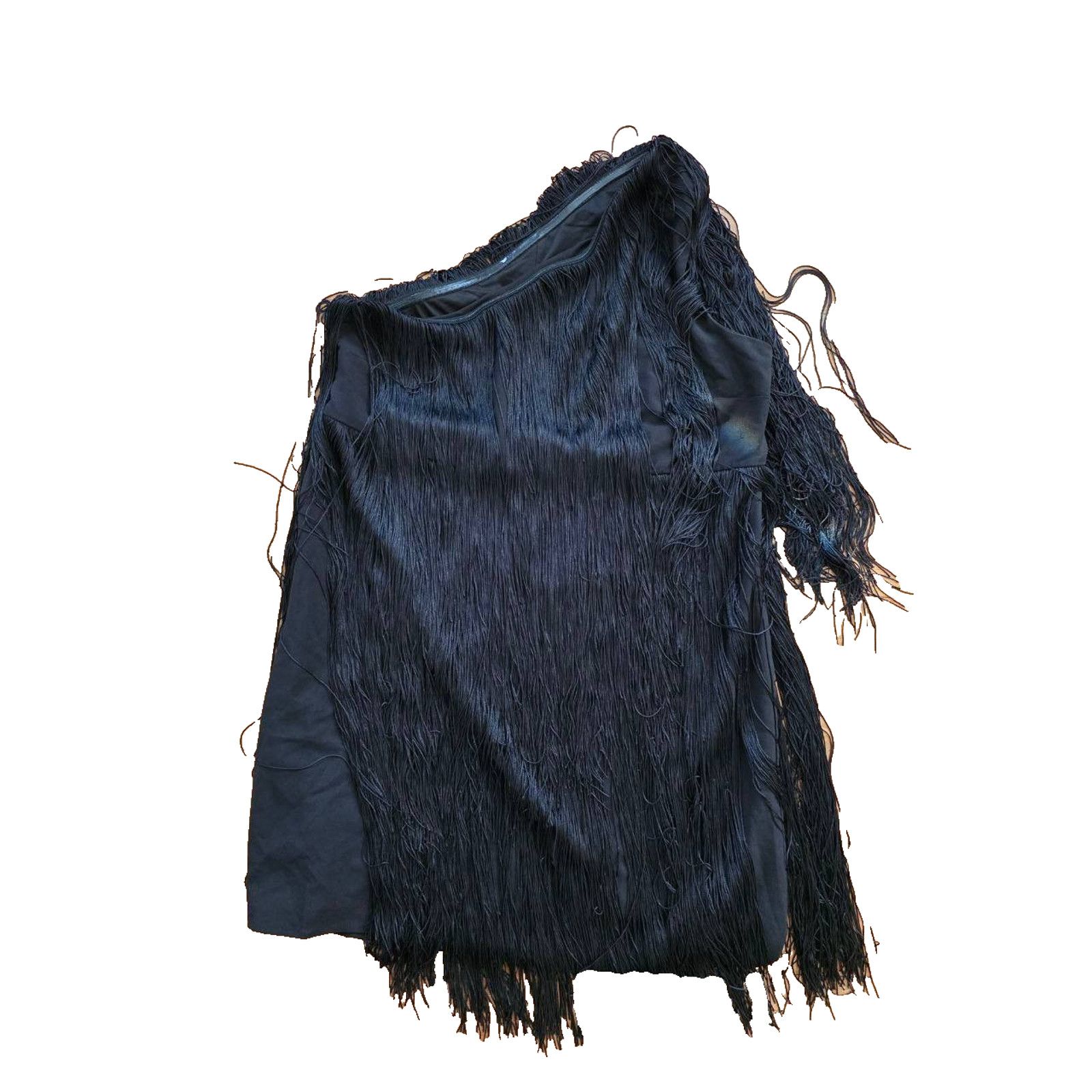 Anthropologie HUTCH Anthropologie ONE-SHOULDER FRINGED MINI SIZE M A001937 Size M / US 6-8 / IT 42-44 - 5 Thumbnail