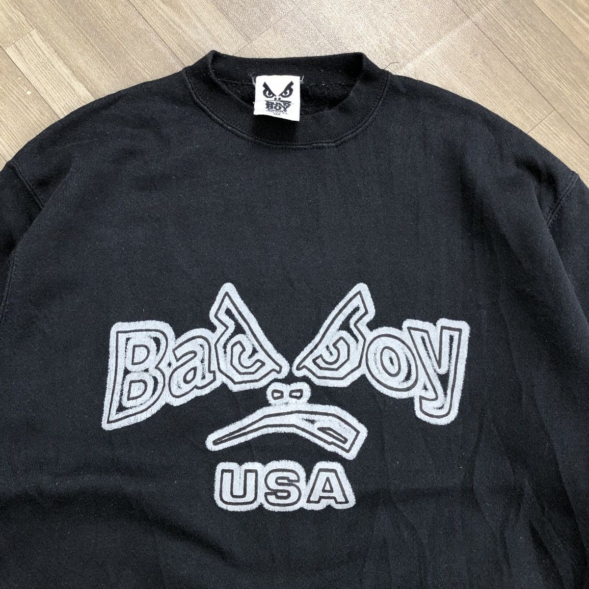 Vintage Vintage 80s Badboy USA Spell Out Iconic Logo Y2K Sweatshirt Size US M / EU 48-50 / 2 - 2 Thumbnail