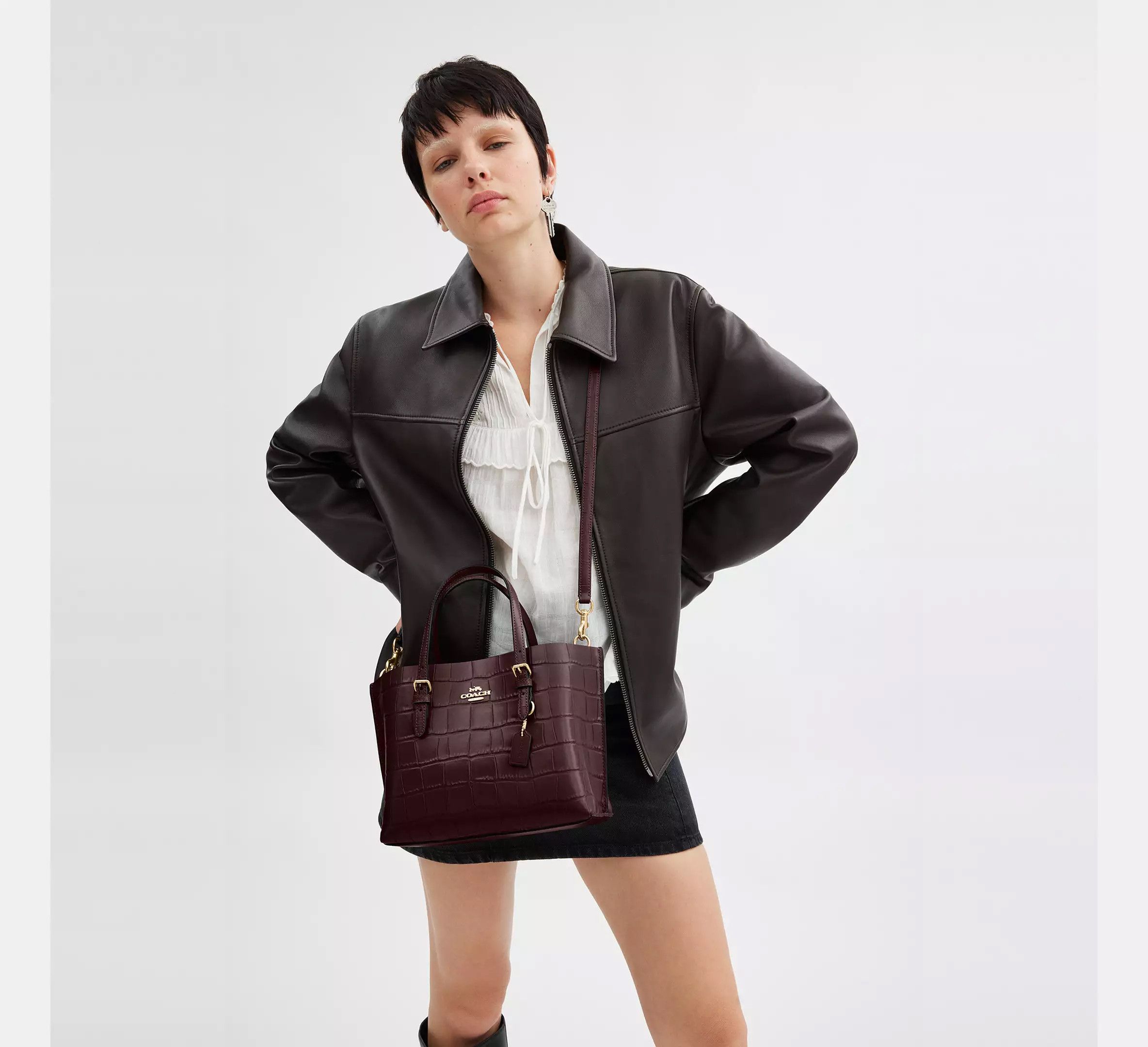 Coach NWT Coach Mollie Tote Bag 25 CW017 Size ONE SIZE - 6 Thumbnail
