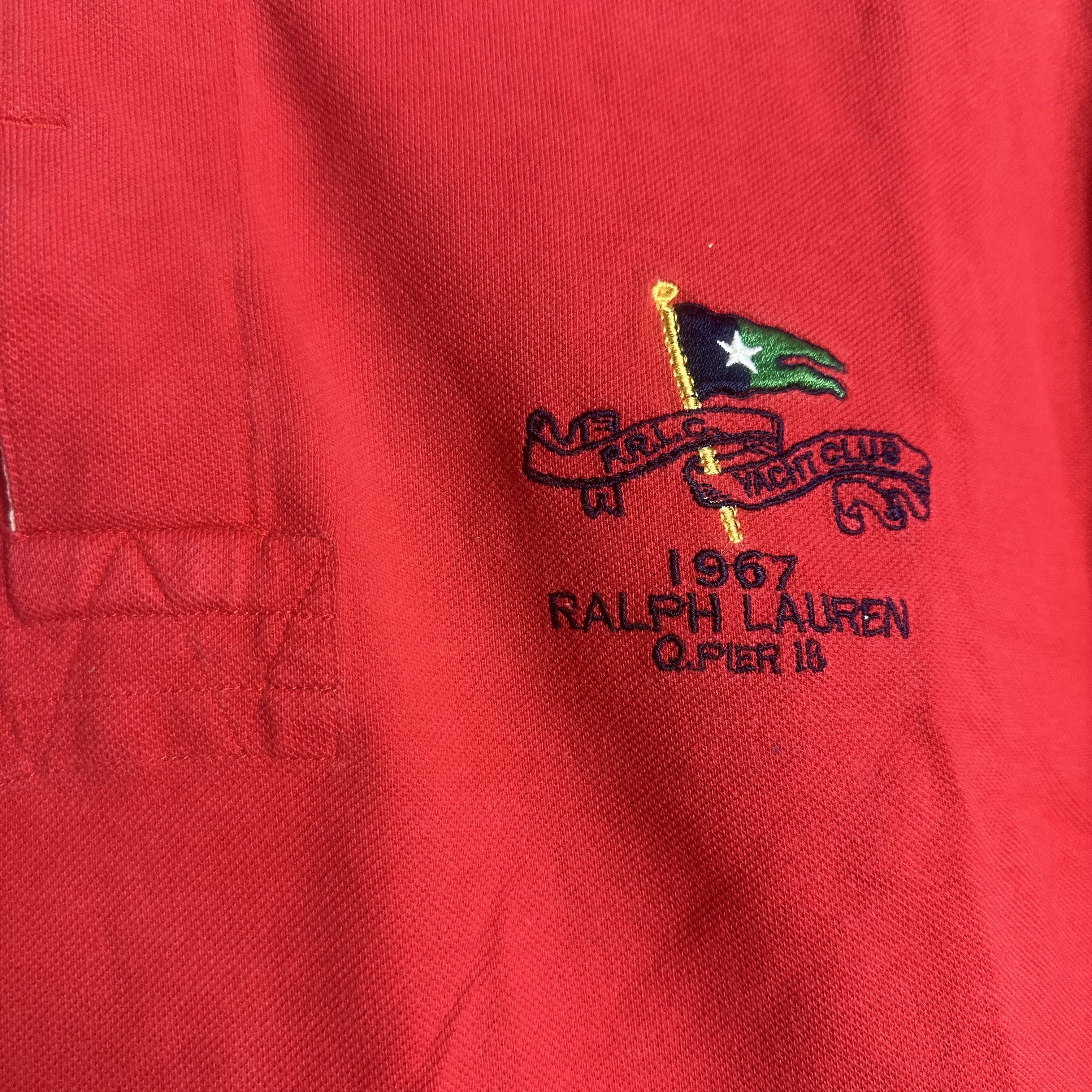 Polo Ralph Lauren 🔥RARE🔥Vintage Polo Ralph Lauren Classic Yacht Rugby Shirt Size US XL / EU 56 / 4 - 3 Thumbnail
