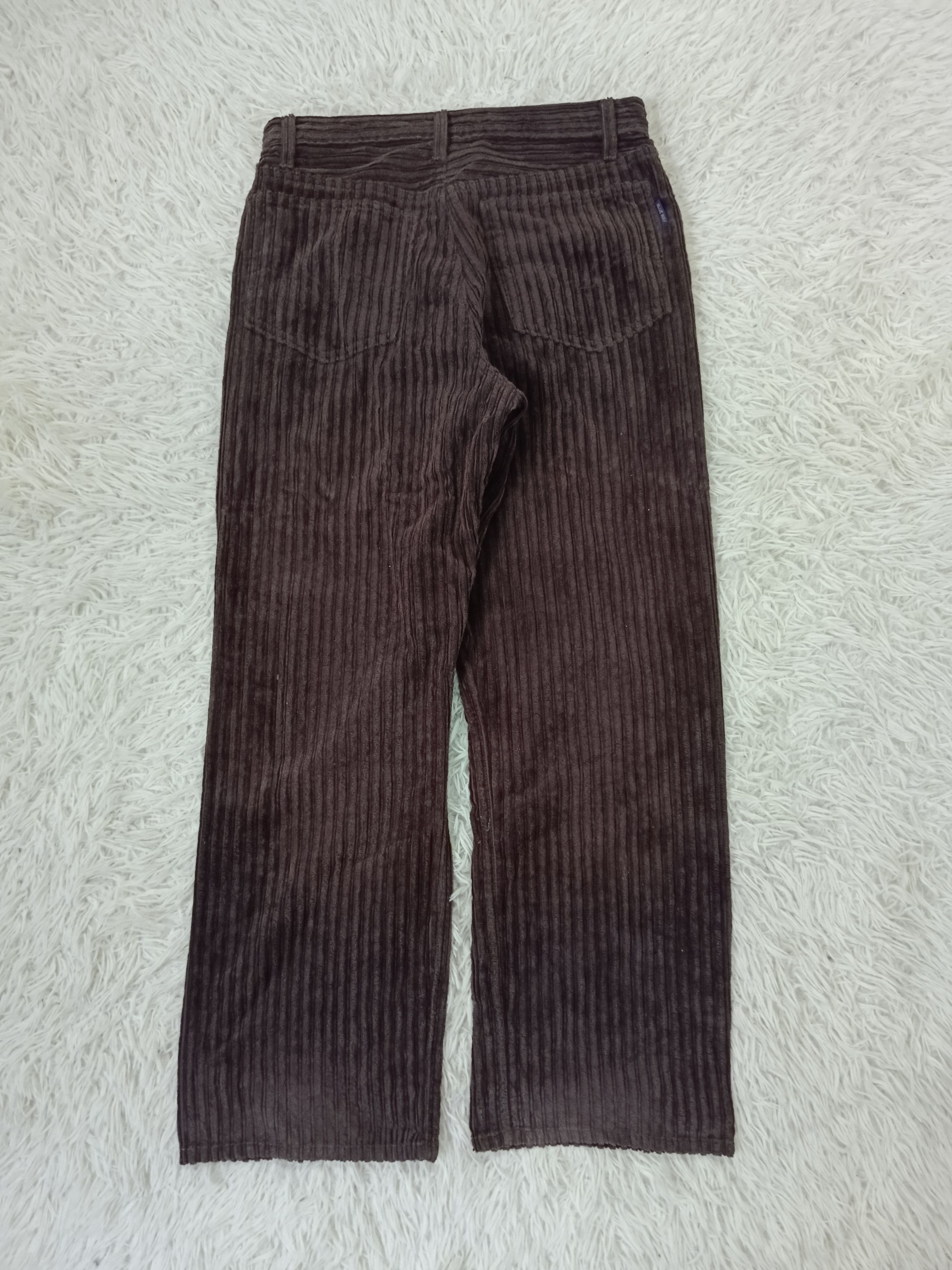 Japanese Brand WIDE PANTS CORDUROY BLUE WAY Size US 32 / EU 48 - 2 Thumbnail