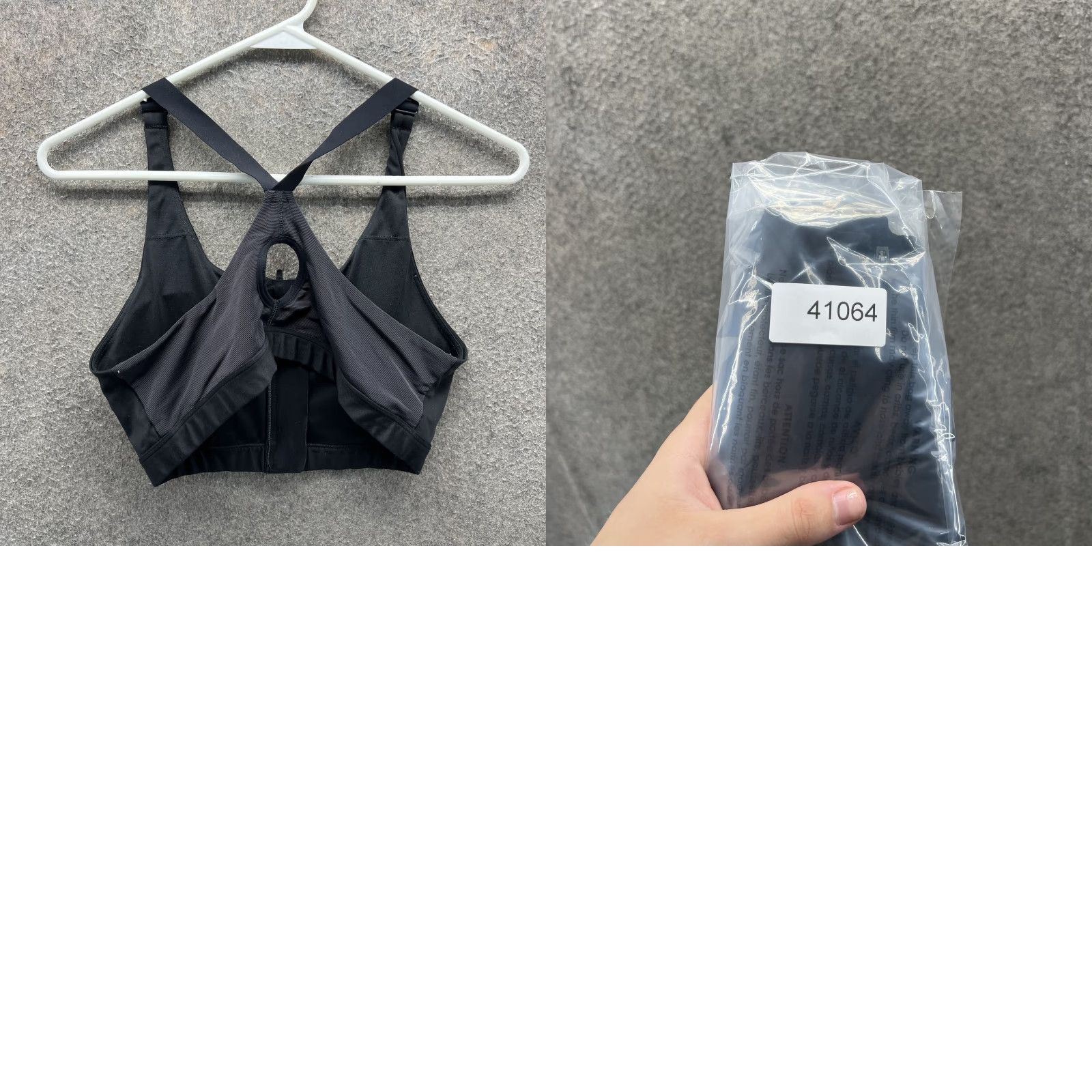 Gymshark Gymshark Sports Bra Womens Medium Black Zip Front Crossback Athletic Gym Yoga Size ONE SIZE - 8 Thumbnail