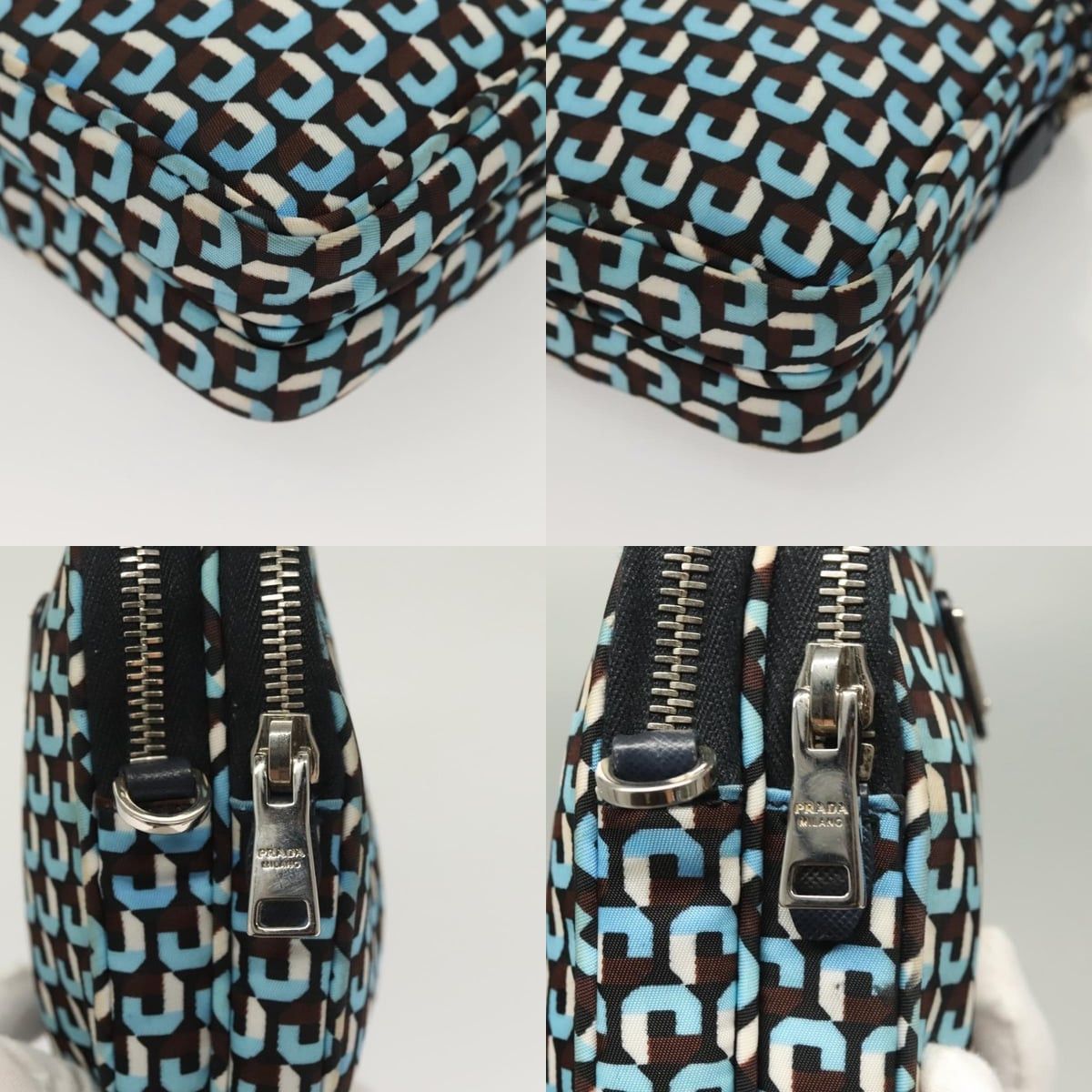 Prada PRADA Shoulder Bag Nylon Blue Silver Size ONE SIZE - 10 Thumbnail