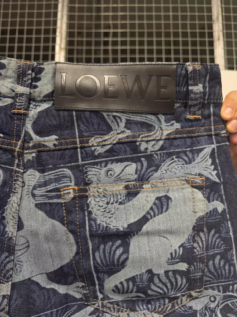 Loewe Loewe All-body printing and dyeing men's jeans Size US 32 / EU 48 - 3 Thumbnail
