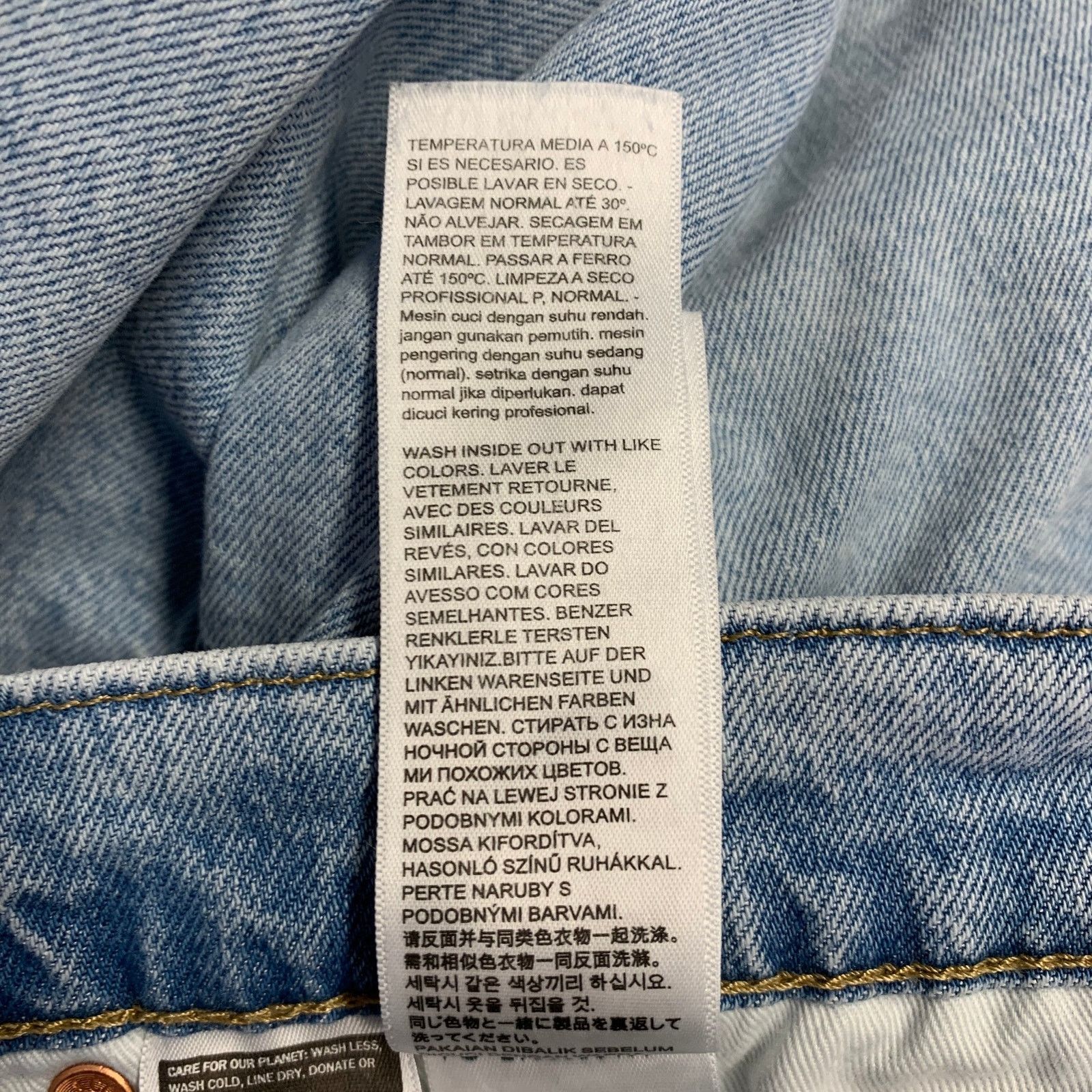 Levi's LEVI STRAUSS Size 32 Blue Cotton Five Pockets Straight Jeans Size US 32 / EU 48 - 10 Thumbnail