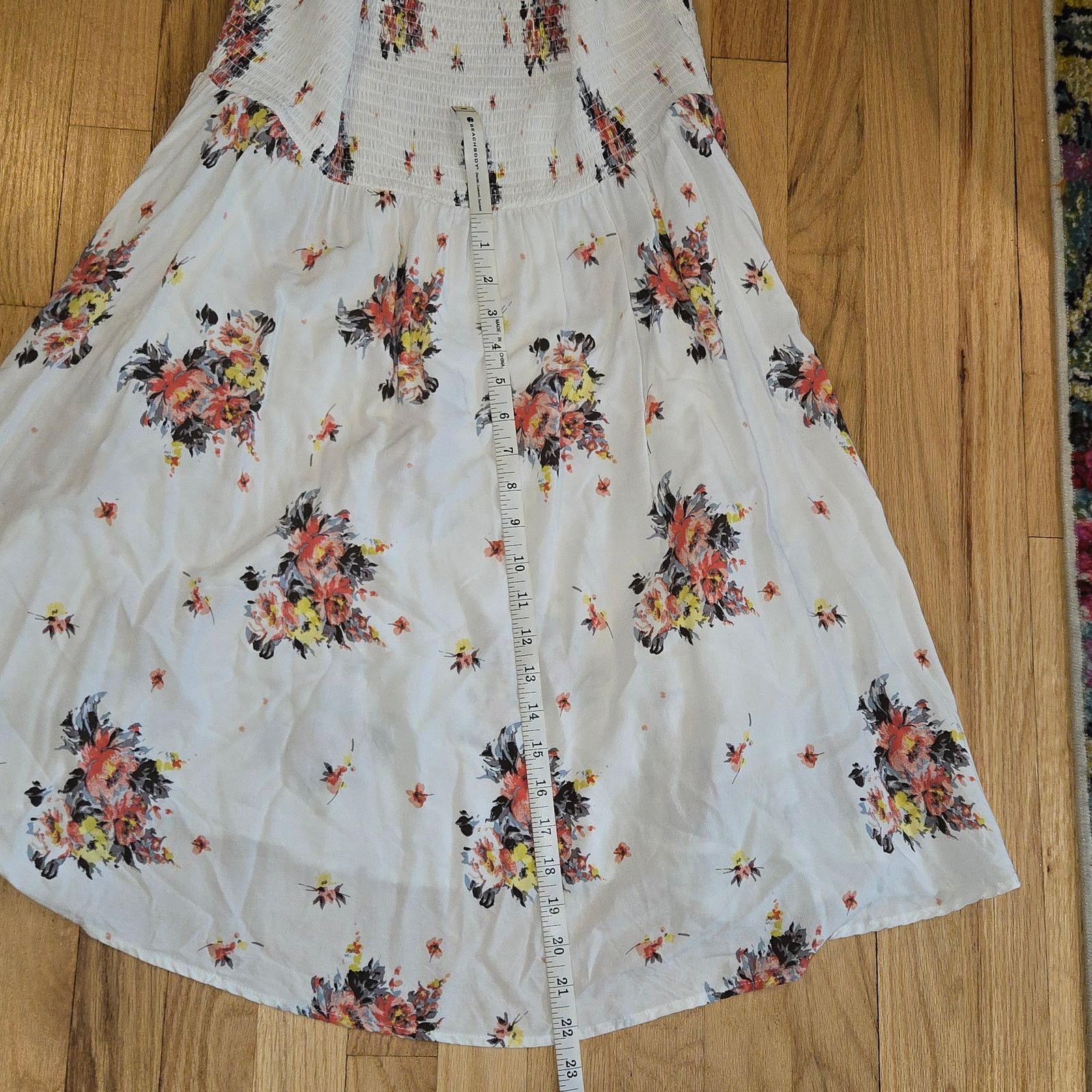 Other Torrid Floral off/on shoulder shirred bodice sz 2 US 18-20 Size XXL / US 16-18 / IT 52-54 - 7 Thumbnail
