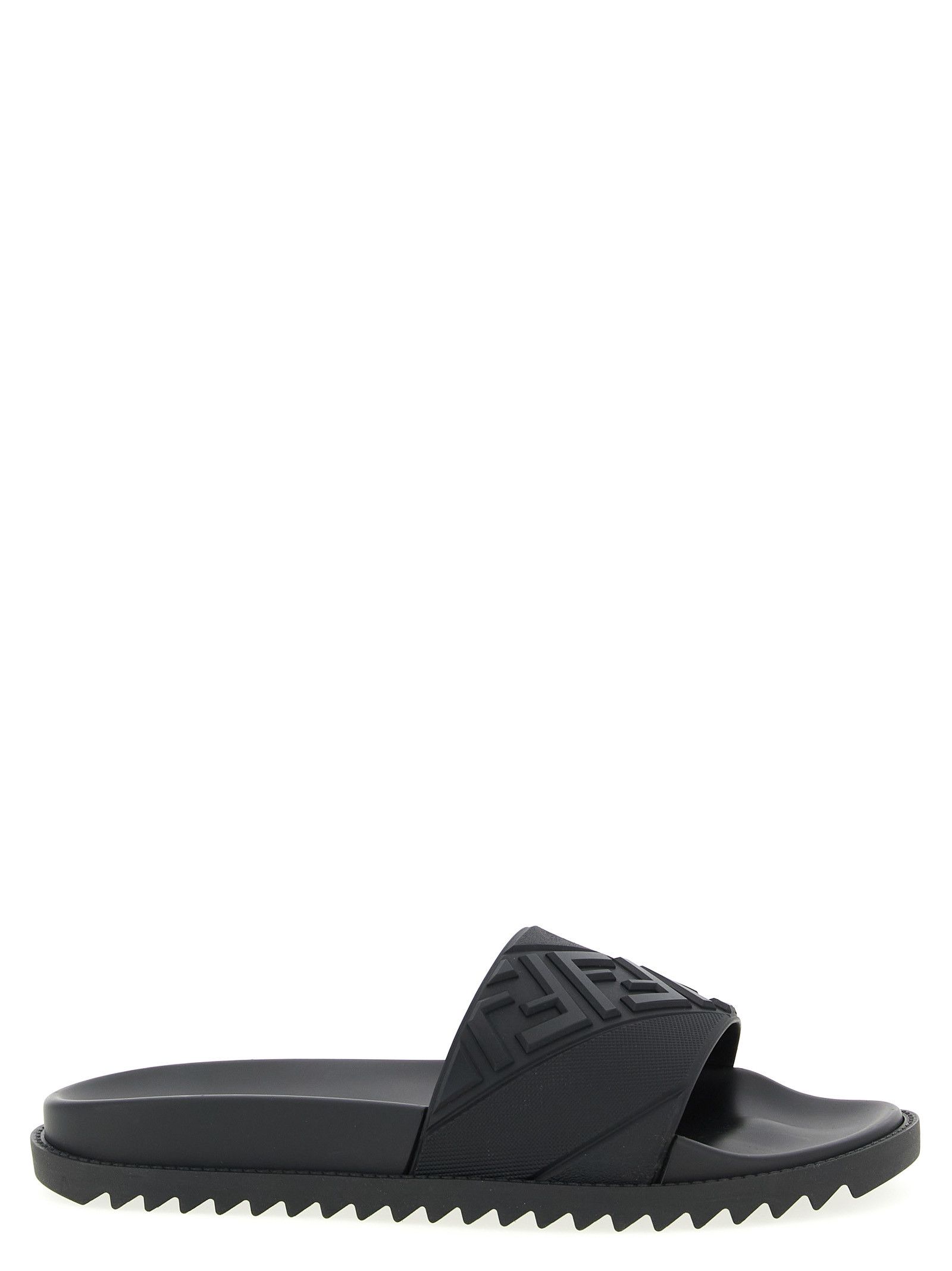 Fendi Logo band slides Size US 12 / EU 45 - 1 Thumbnail