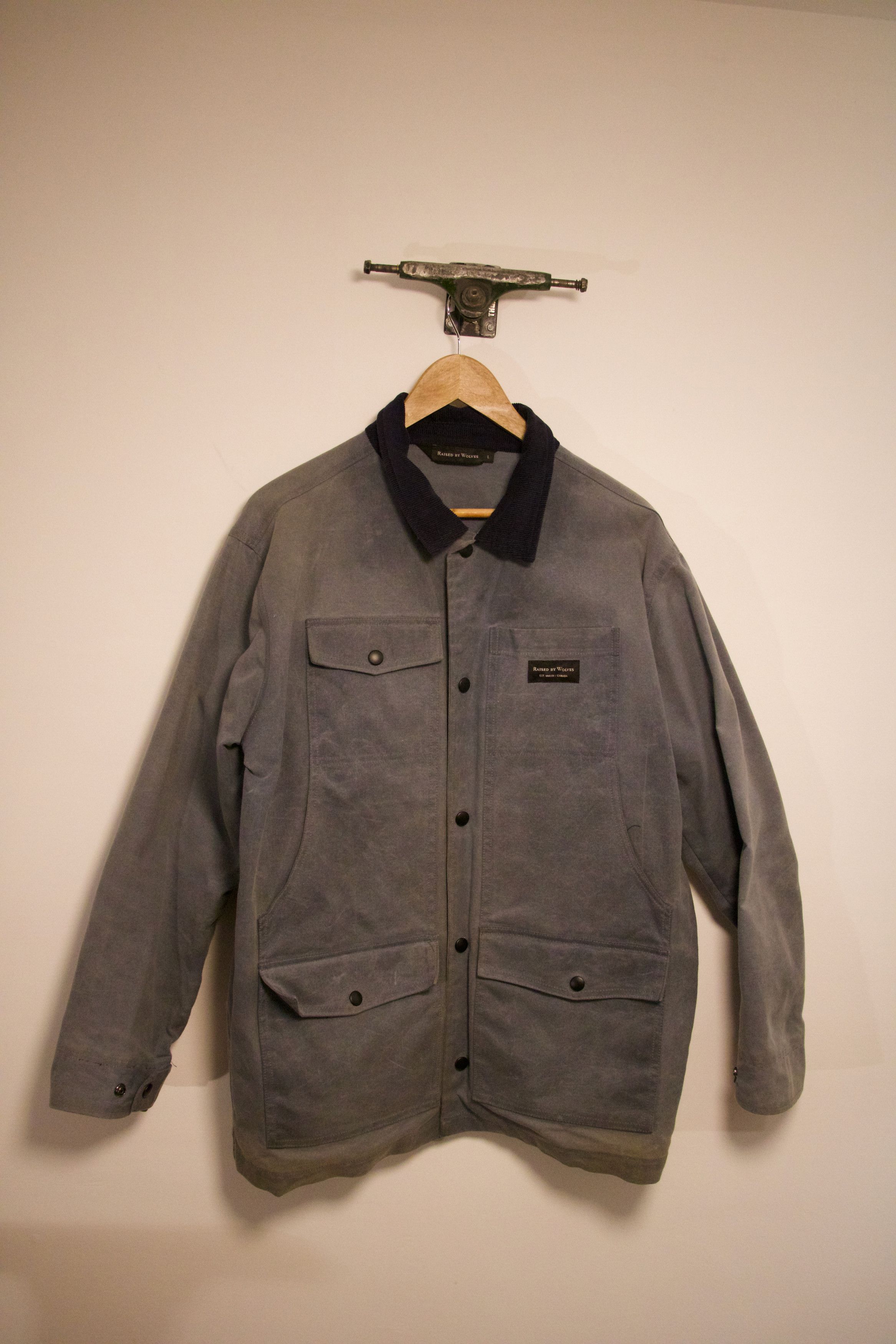 Raised By Wolves Thunder Blue Wax Jacket