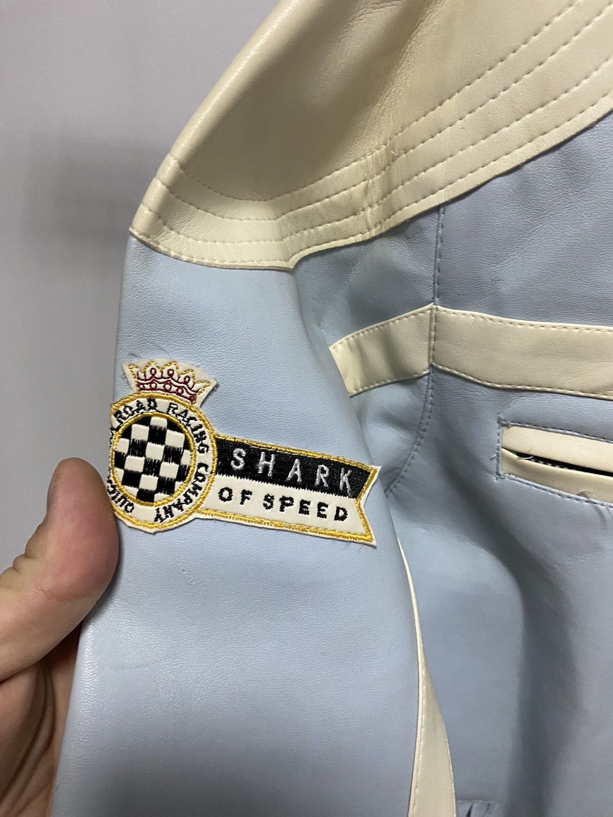 NASCAR × Vintage Quickshark Racing leather Jacket Vintage nascar Size US L / EU 52-54 / 3 - 7 Thumbnail