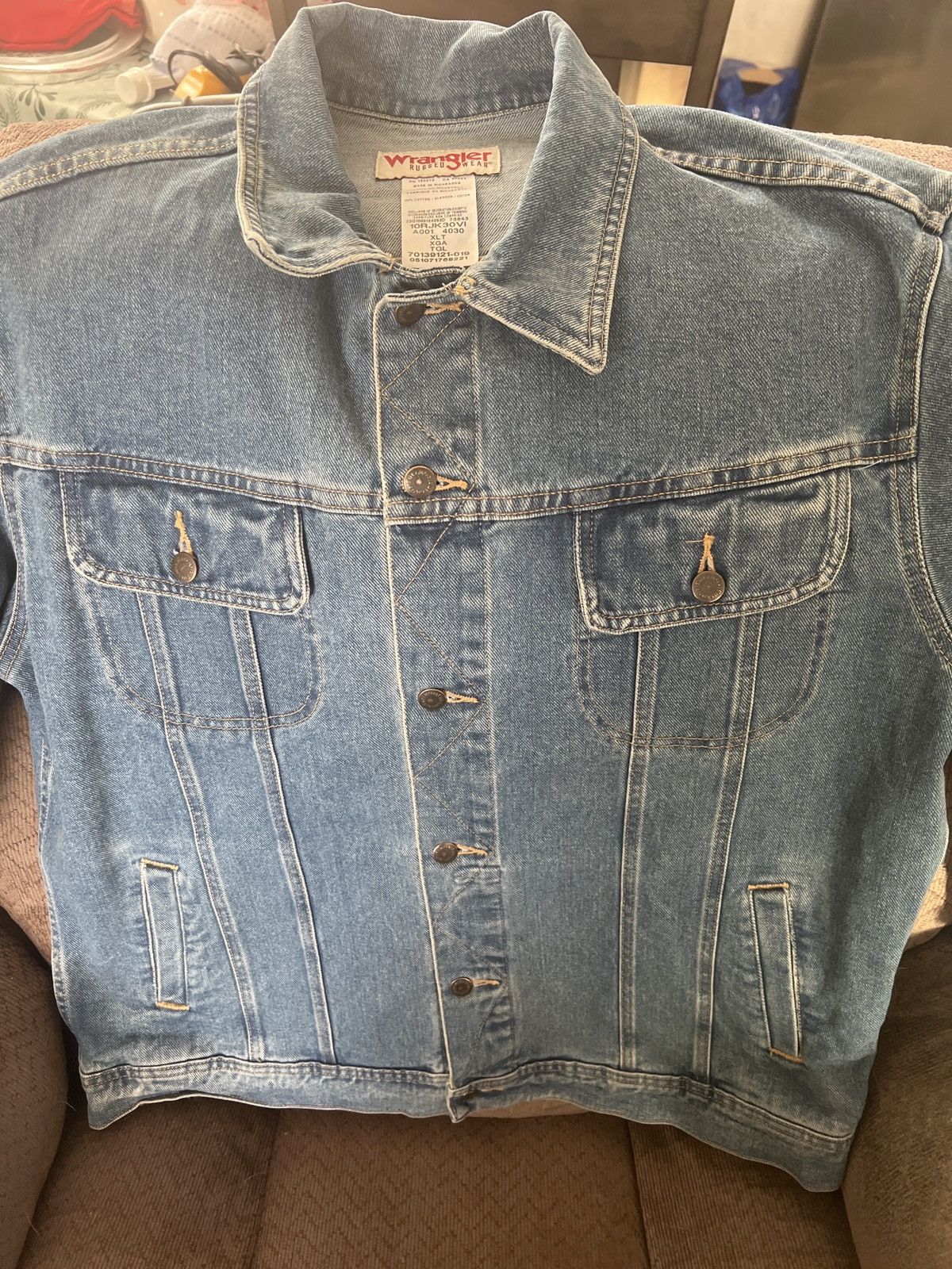 Wrangler Wrangler Rugged Wear Denim Jacket Size US XL / EU 56 / 4 - 2 Thumbnail