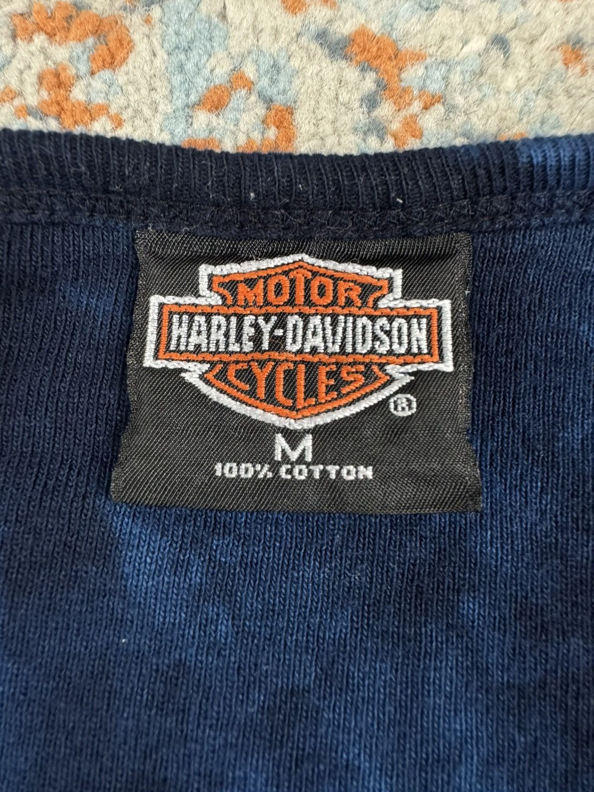 Harley Davidson Vintage Y2K Harley Davidson USA tie dye 3/4 ribbed top tee Size M / US 6-8 / IT 42-44 - 11 Thumbnail