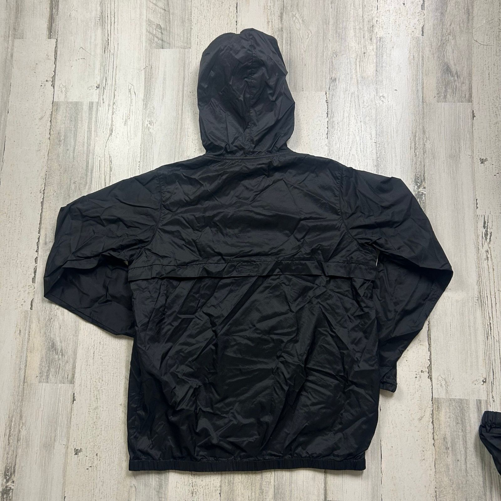 Champion Champion Anorak Black Hooded Spellout Windbreaker Jacket Size XL / US 12-14 / IT 48-50 - 5 Thumbnail