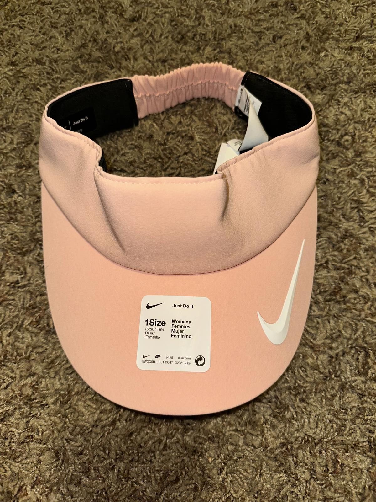 Nike Nike 2021 Women's Aerobill Big Bill Elastic Golf Visor Pink Sample Size ONE SIZE - 1 Thumbnail