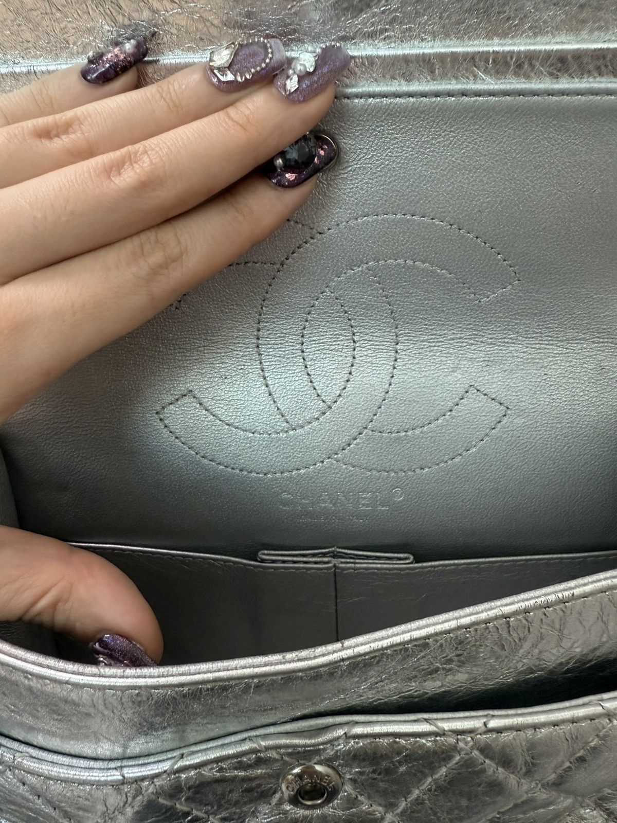 Chanel Chanel 2.55 silver shoulder bag Size ONE SIZE - 9 Thumbnail