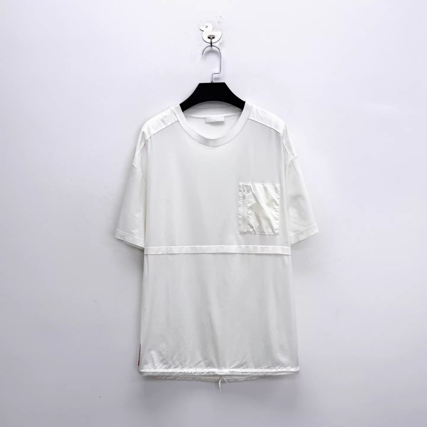 Prada Prada white color blocked nylon logo short XL unisex rare Size US XL / EU 56 / 4 - 1 Thumbnail