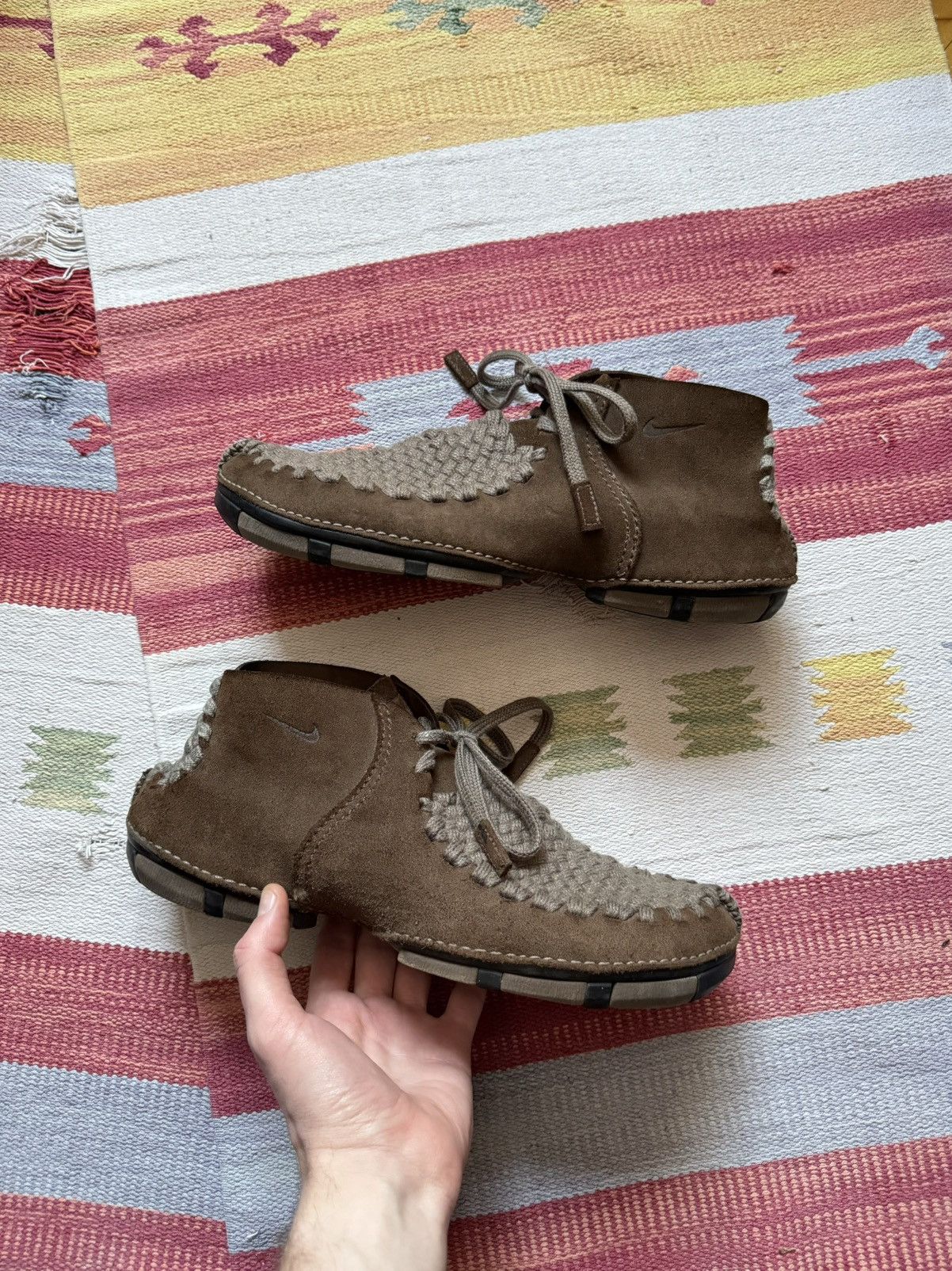 Vintage Vintage 00’s Nike y2k Brown Leather Considered Boot Size US 11 / EU 44 - 1 Thumbnail