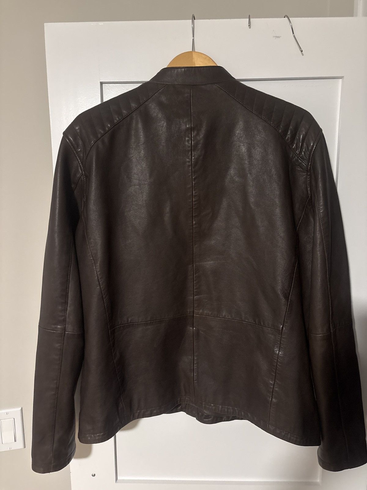John Varvatos John Varvatos Lambskin Mocha Moto jacket Size US M / EU 48-50 / 2 - 2 Thumbnail