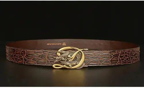 Other Alligator Skin Emboss Belt Size ONE SIZE - 2 Thumbnail