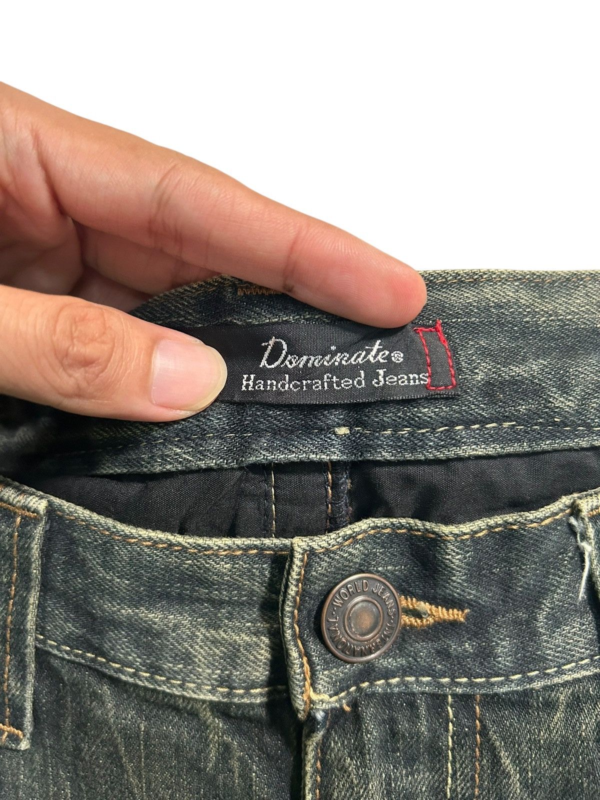 Japanese Brand × Kapital × Vintage Rusty Dominate Handcrdfted Jeans Japan Punk Grunge Style Size US 32 / EU 48 - 11 Thumbnail