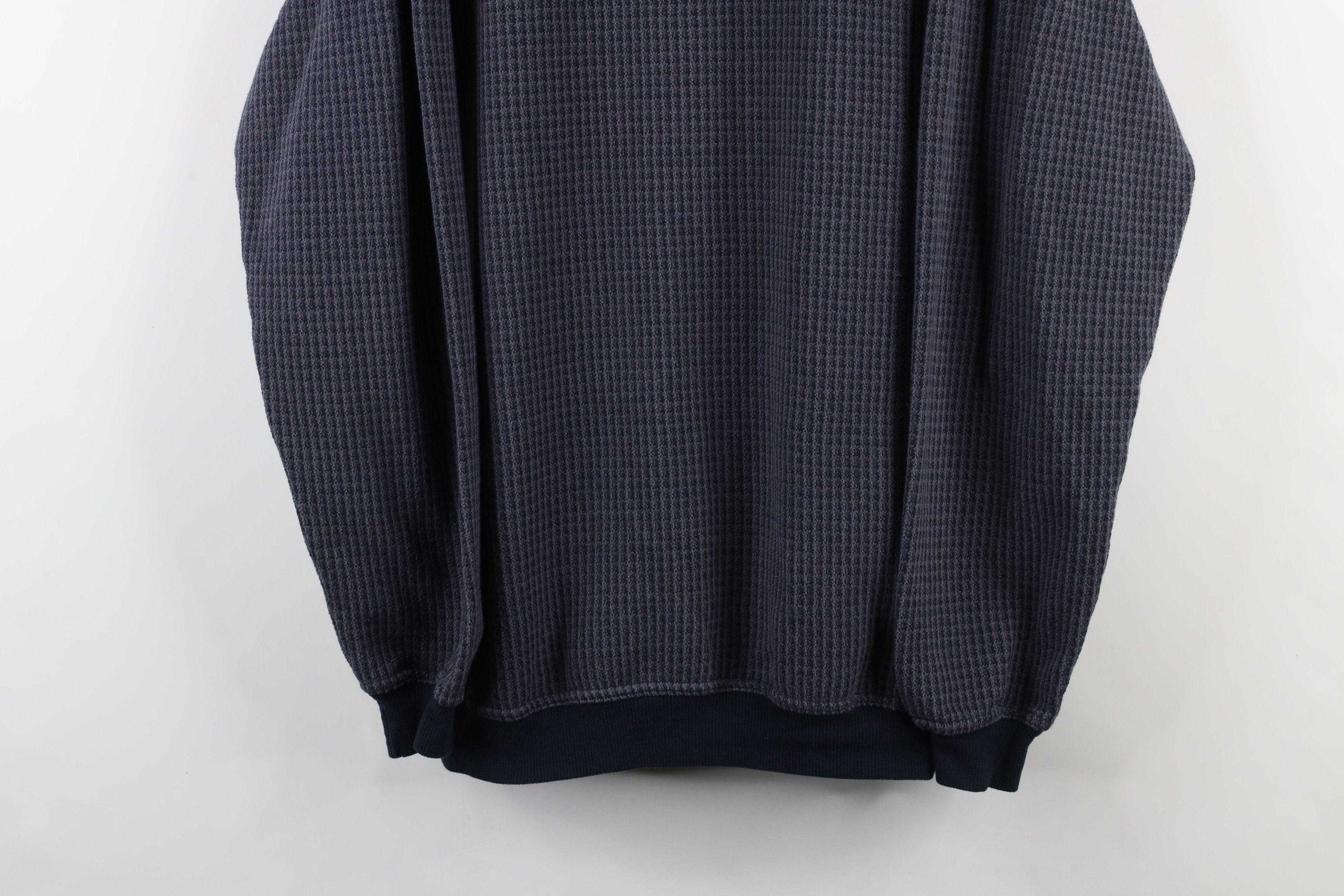 Vintage Vintage 90s Streetwear Thermal Knit Crewneck Sweatshirt Size ONE SIZE - 3 Thumbnail