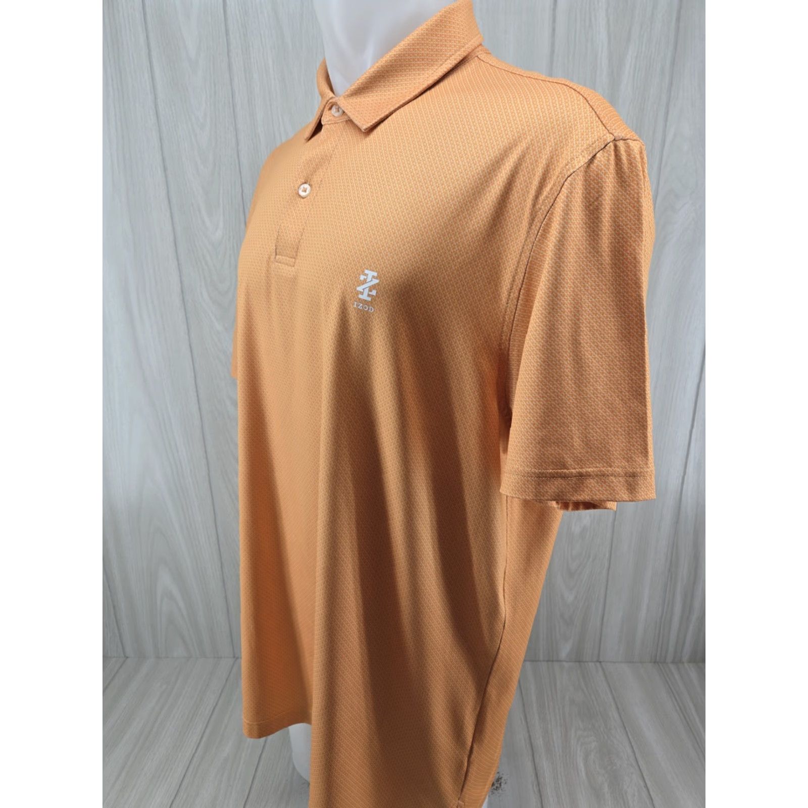 Izod VINTAGE: No IZOD Golf Polo Shirt Mens XL Orange Short Sleeve Polyester Size US XL / EU 56 / 4 - 3 Thumbnail