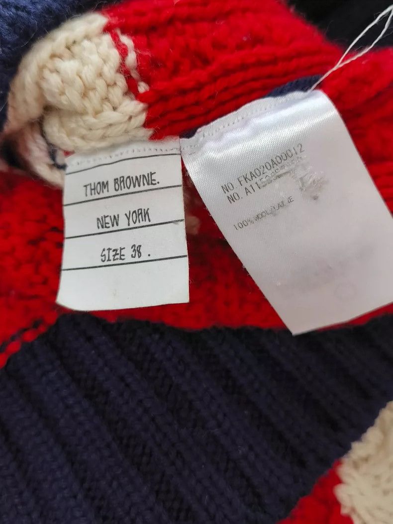 Thom Browne Thom Browne Knitted sweater in patchwork Size XS / US 0-2 / IT 36-38 - 4 Thumbnail