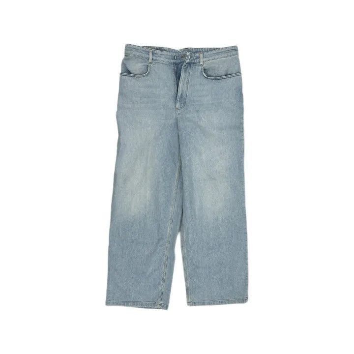 Givenchy Givenchy Givenchy SS23 Light Wash Wide Leg Jeans -2507 Size US 33 - 2 Thumbnail