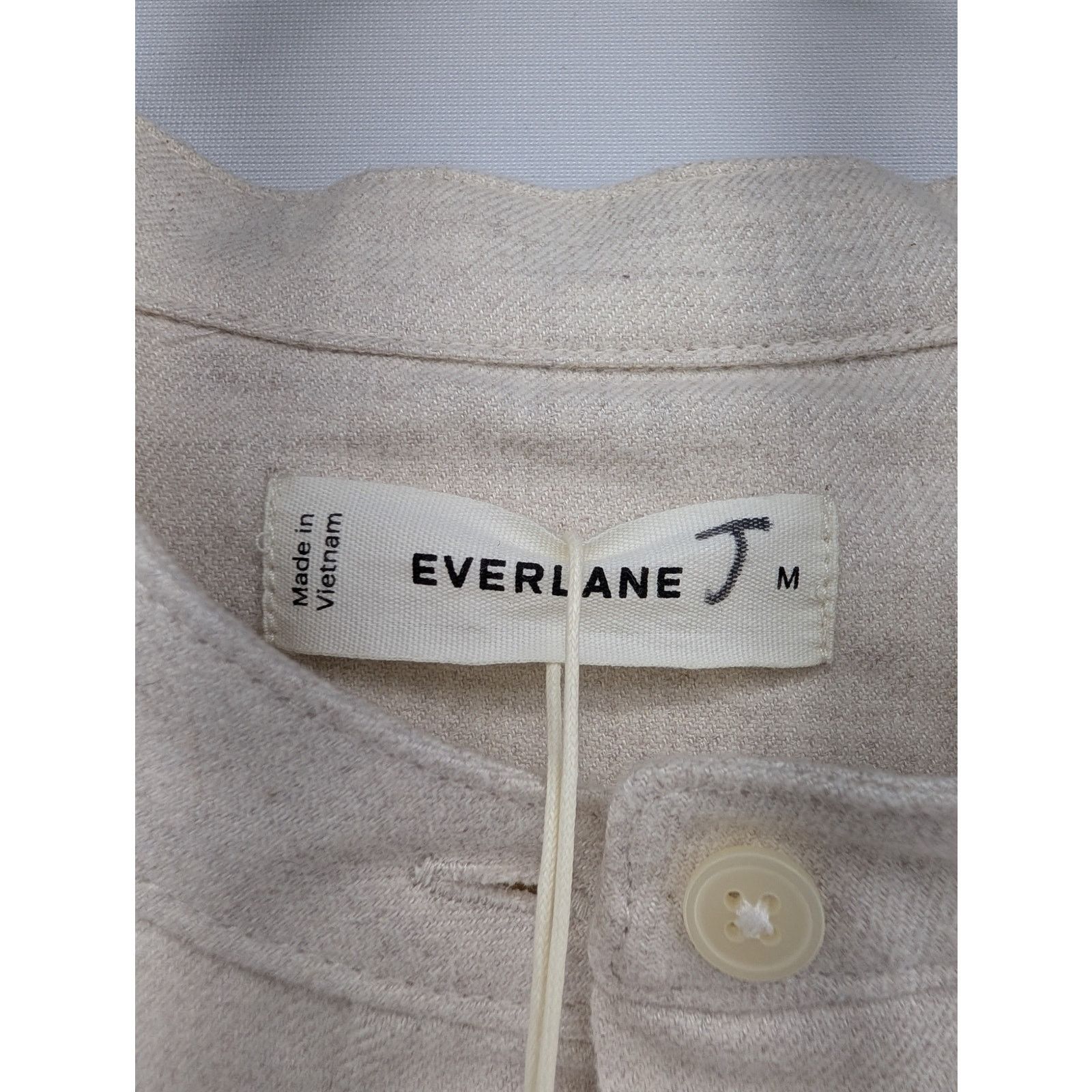 Everlane NWT Everlane Women's Flannel Shirt in Heathered Oat size Med Size S / US 4 / IT 40 - 5 Thumbnail