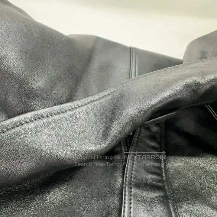Balenciaga Balenciaga Black Logo Oversized Leather Jacket. Size US XS / EU 42 / 0 - 6 Thumbnail