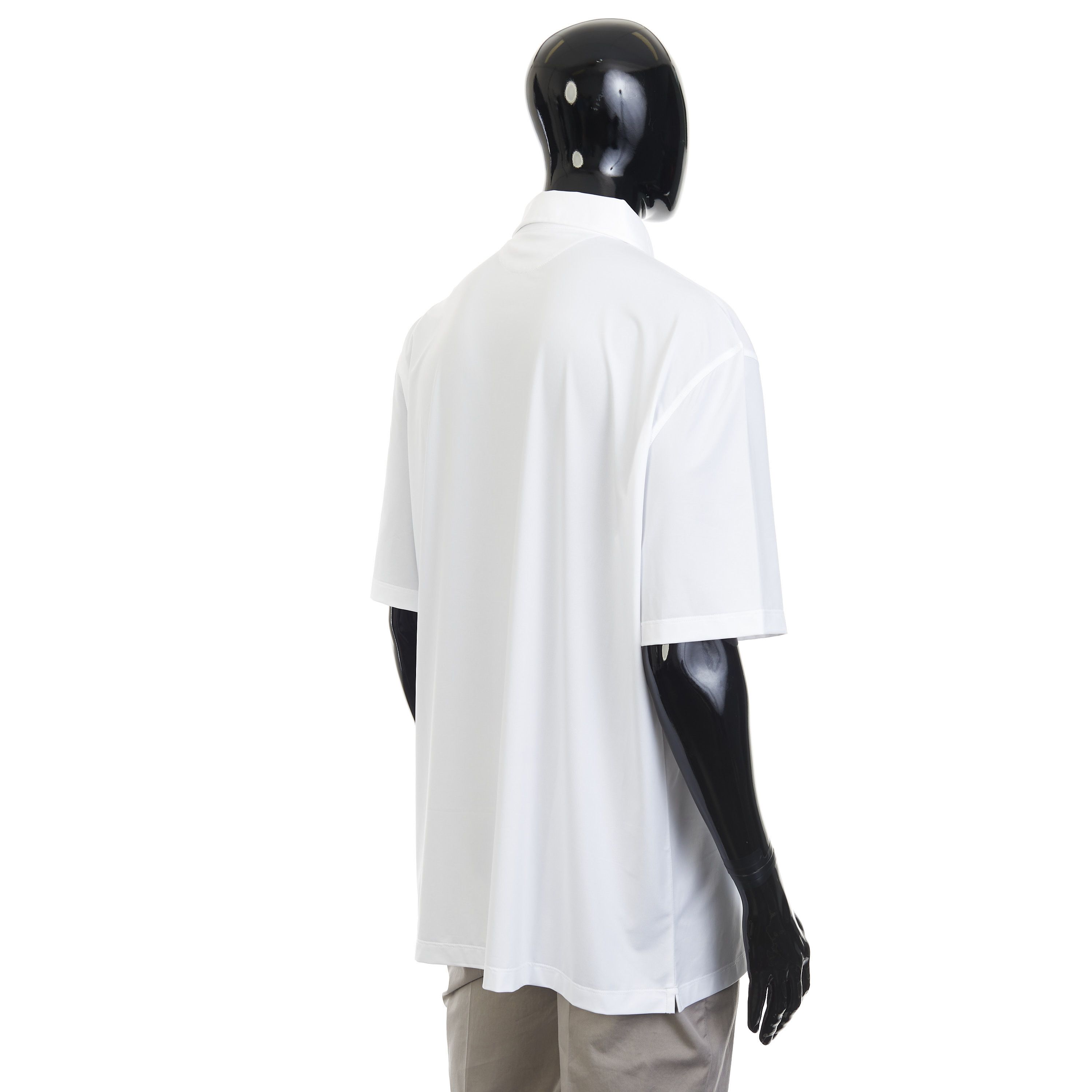 Brunello Cucinelli White Comfort Nylon Polo Shirt - Logo Size 4XL Size US XXL / EU 58 / 5 - 6 Thumbnail