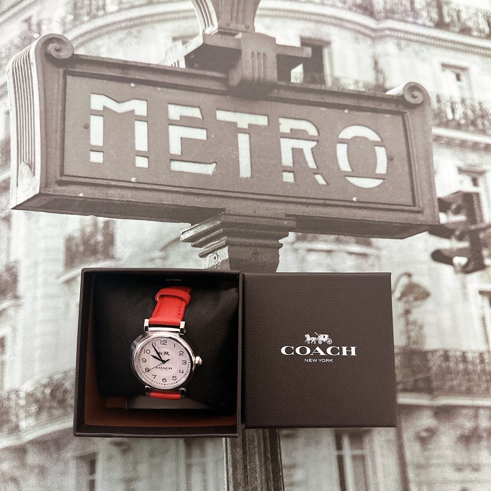 Coach Coach Madison Analog Dress Leather Band Watch 32mm Size ONE SIZE - 1 Thumbnail