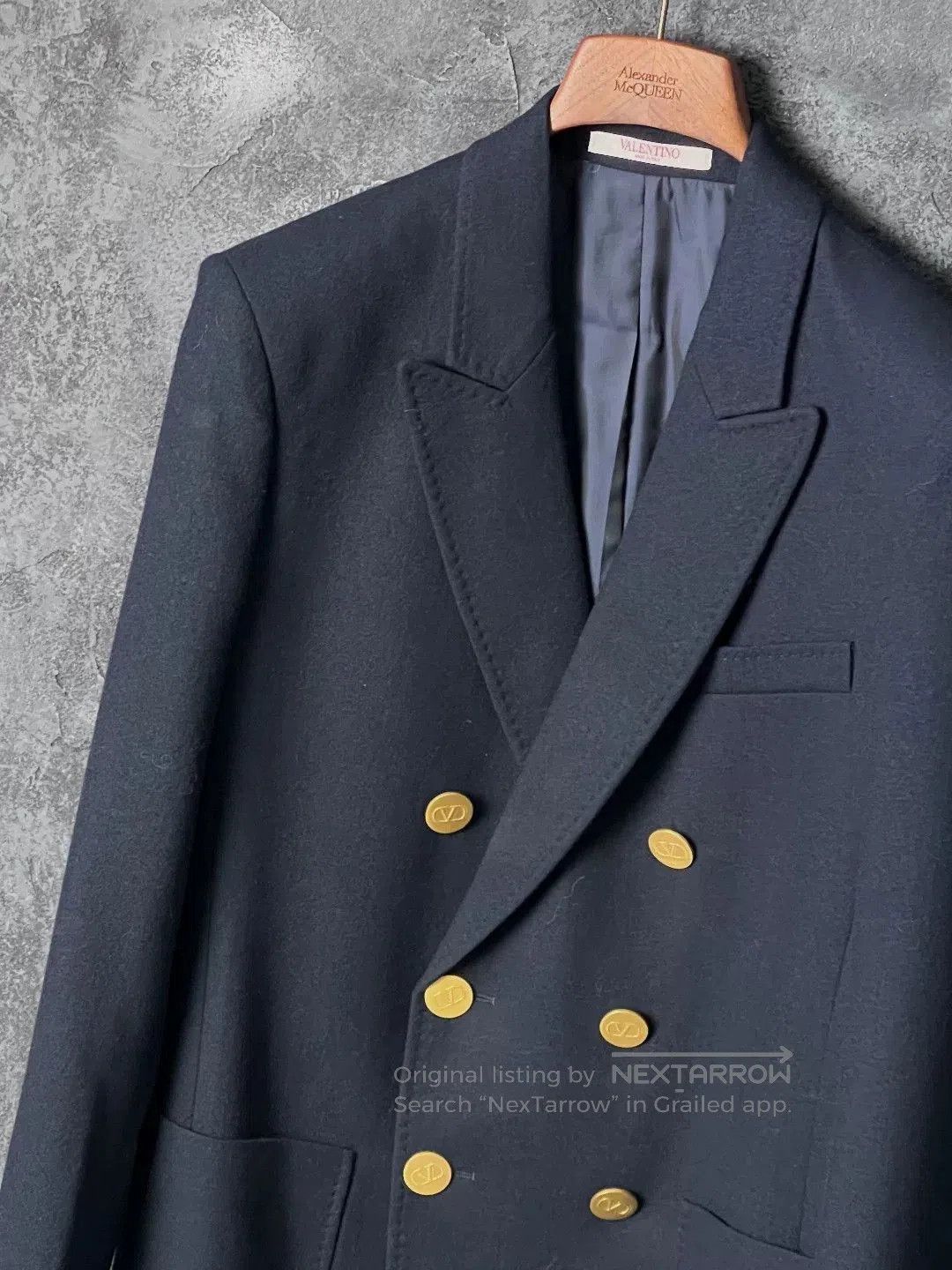 Valentino Valentino Navy Double. Size US S / EU 44-46 / 1 - 5 Thumbnail