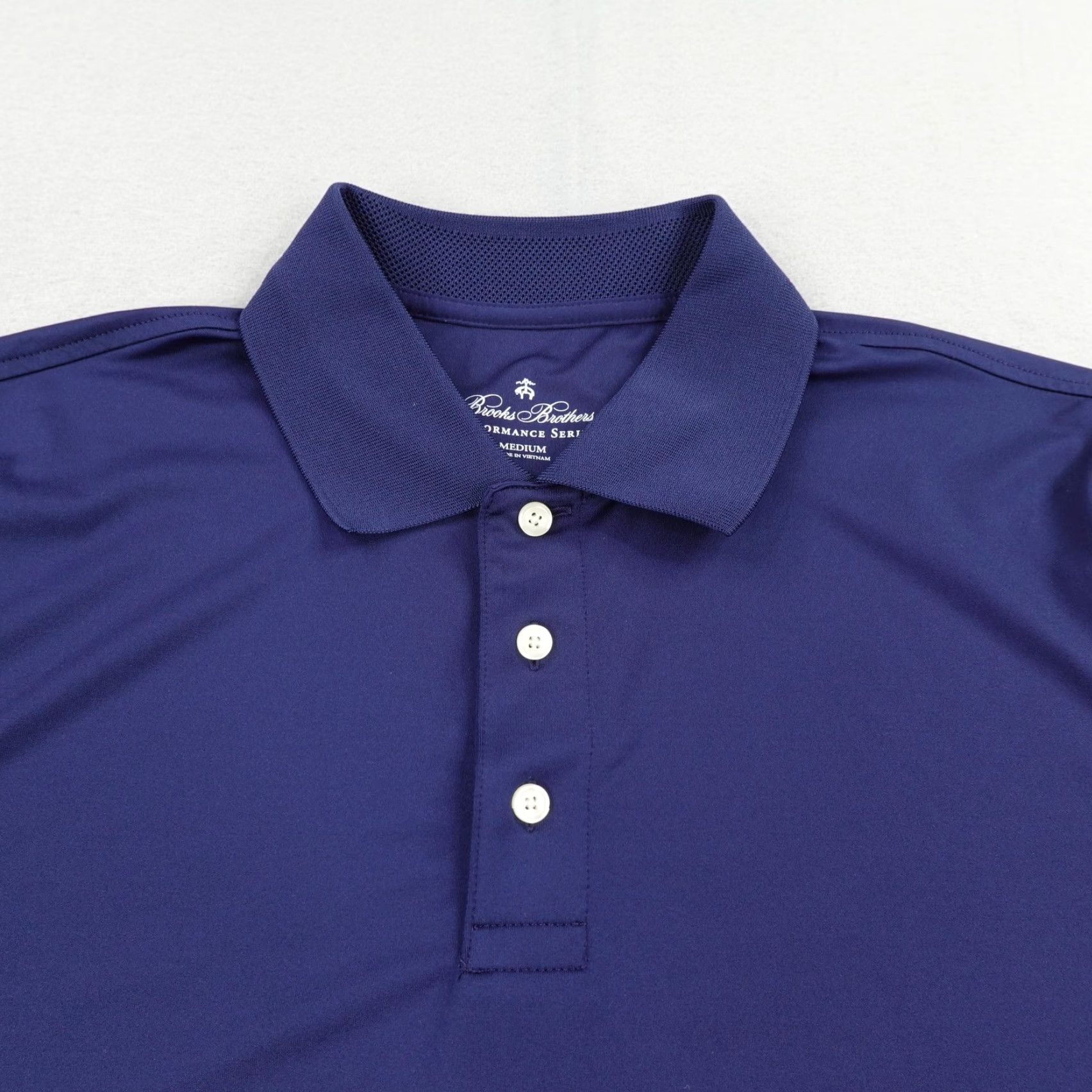 Brooks Brothers Brooks Brothers Polo Shirt Mens Medium Blue Performance Series Golf Short Sleeve Size US M / EU 48-50 / 2 - 2 Thumbnail