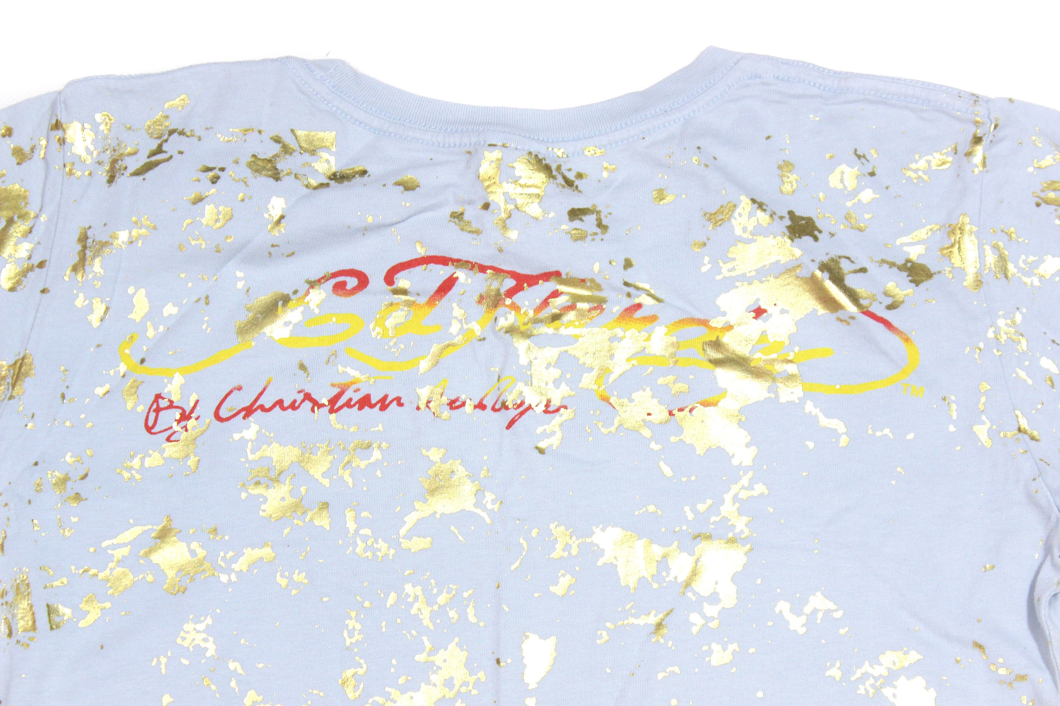 Christian Audigier 00S Skull Big Logo T-Shirt Vintage Made in USA Size L / US 10 / IT 46 - 5 Thumbnail
