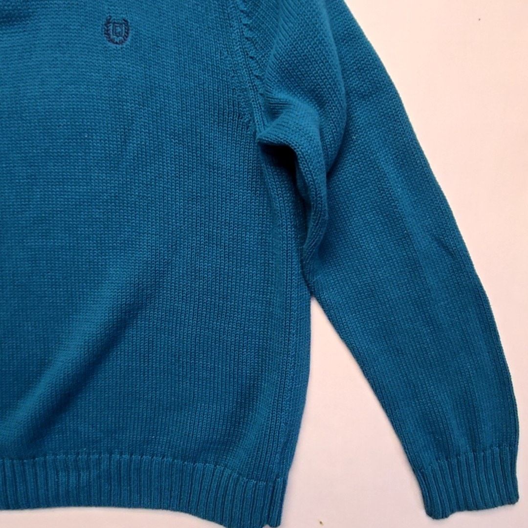 Chaps Chaps Quarter 1/4 Zip Sweater Blue Pullover XL Knitwear Size US XL / EU 56 / 4 - 3 Thumbnail