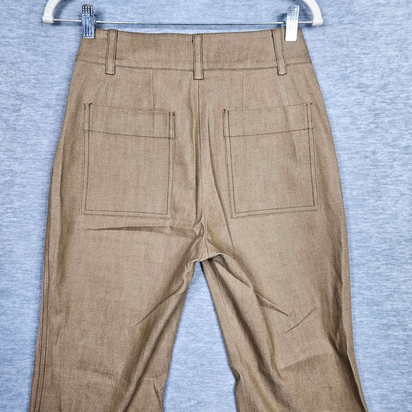 Vintage Derek Lam 10 Crosby Jeans Womens Cropped Flared Denim Size 4 Brown Cotton/spandex Regular Fit Vintage No Size 27" / US 4 / IT 40 - 6 Thumbnail