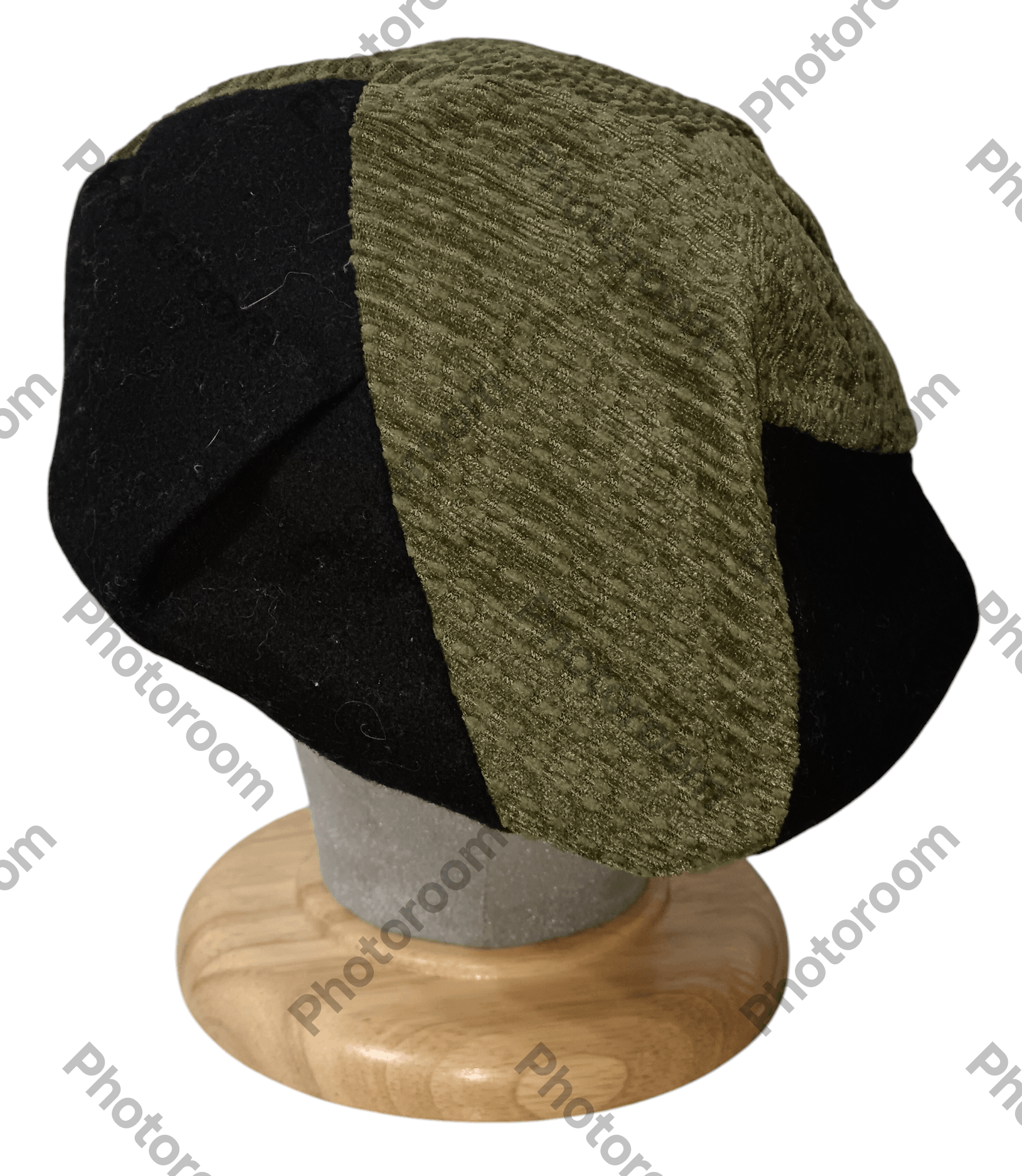 Japanese Brand POLCADOT PATCHWORK BERET HAT Size ONE SIZE - 4 Thumbnail